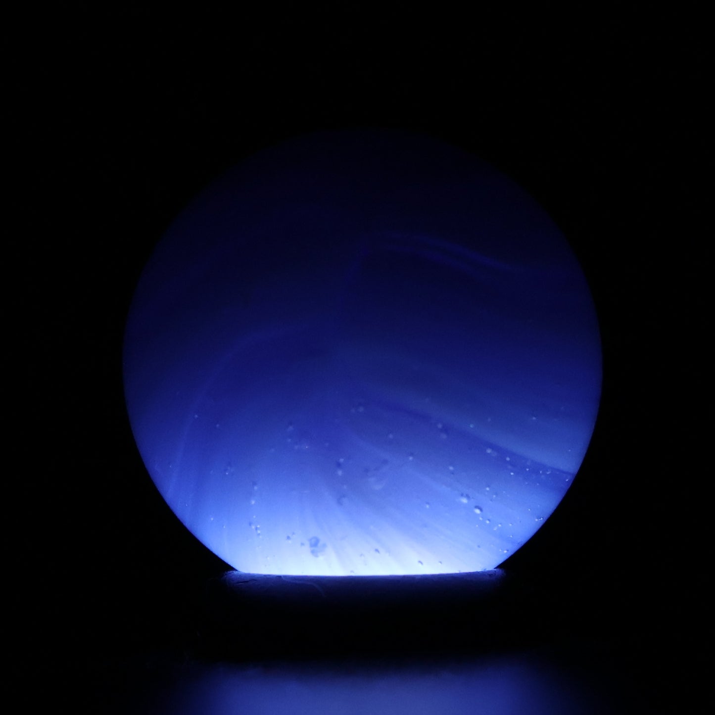 5/8" Vitro Agate Translucent Blue Patch Marble NM+