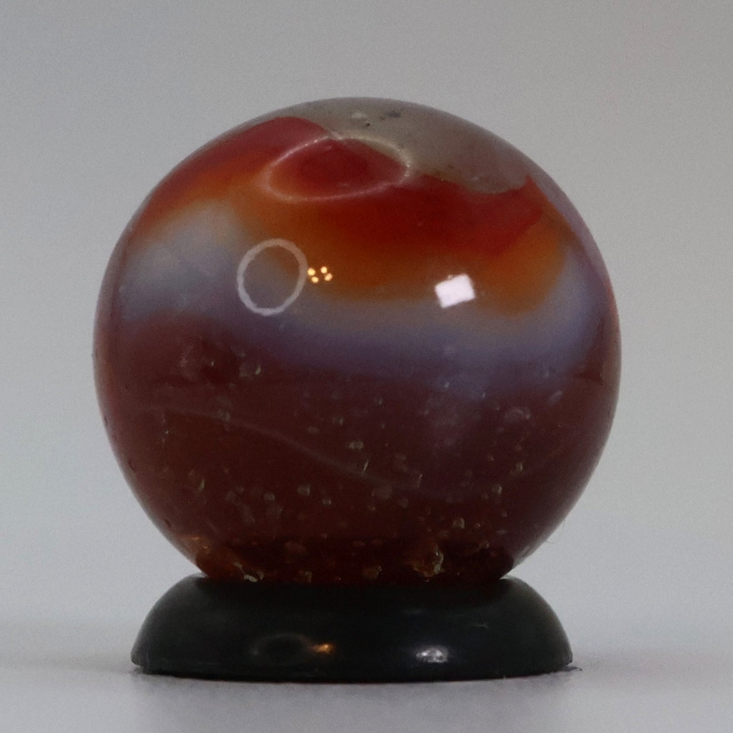 5/8" Peltier Rainbo Sunset Marble  seedy/muddy NM+