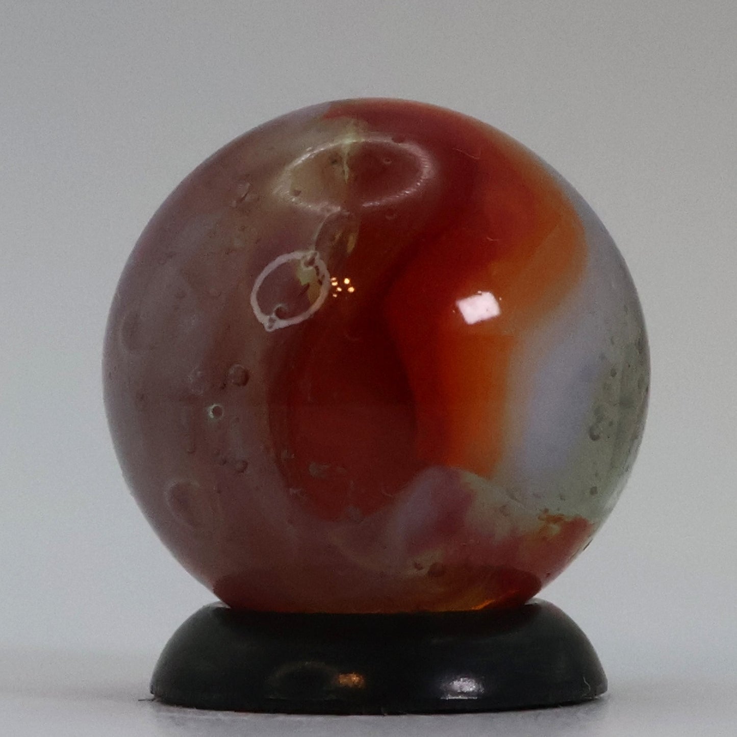 5/8" Peltier Rainbo Sunset Marble  seedy/muddy NM+