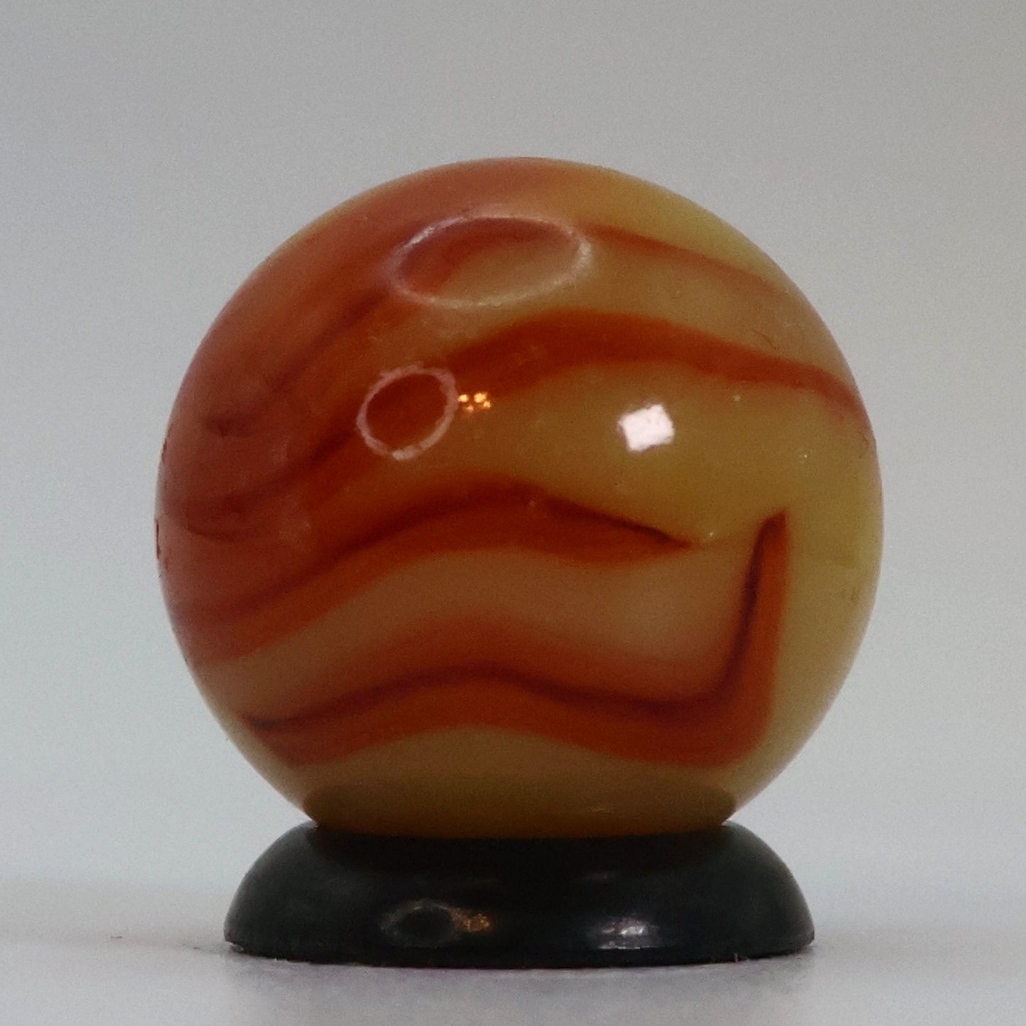 5/8" Gorgeous Swirl Marble Yellow & Orange Alley? NM