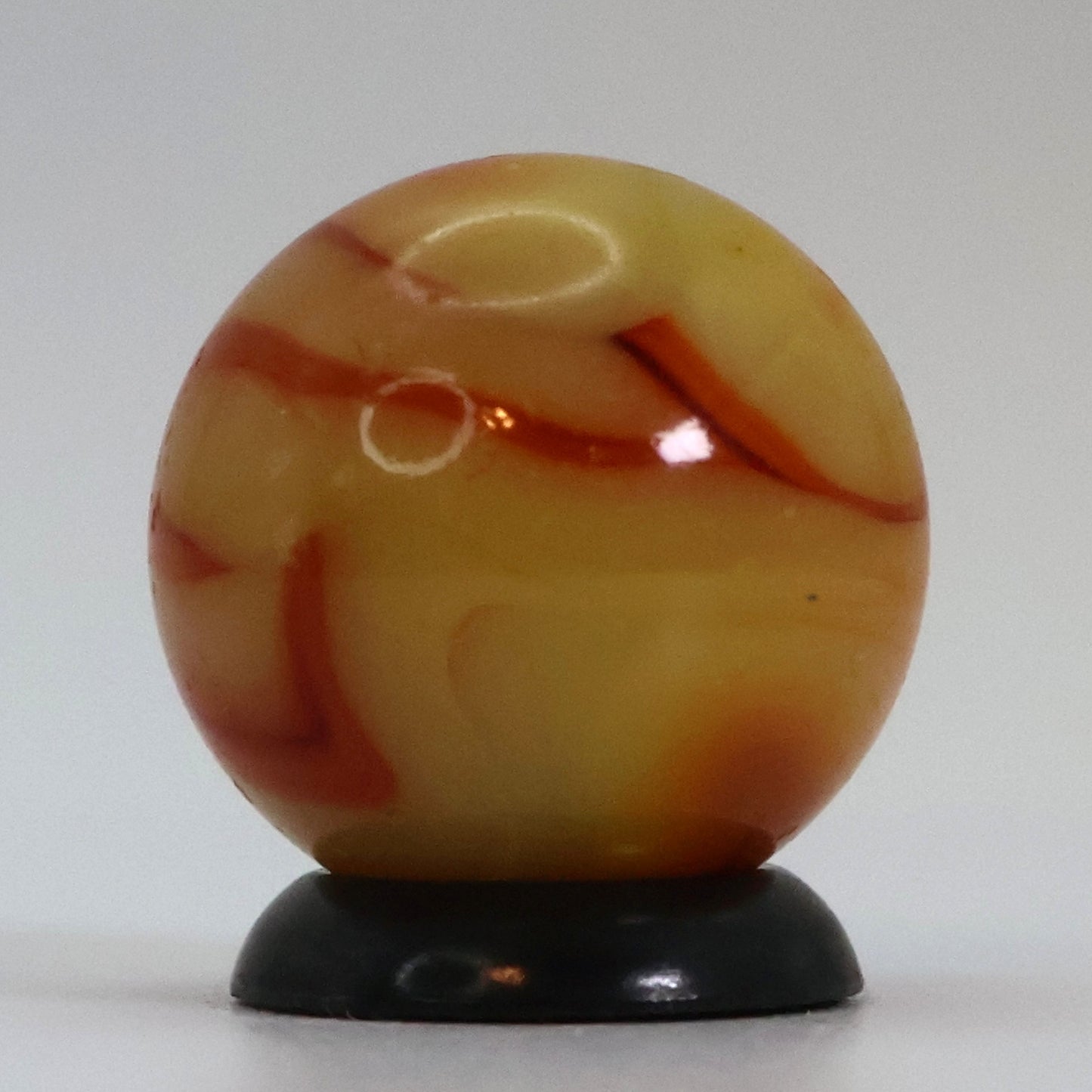 5/8" Gorgeous Swirl Marble Yellow & Orange Alley? NM