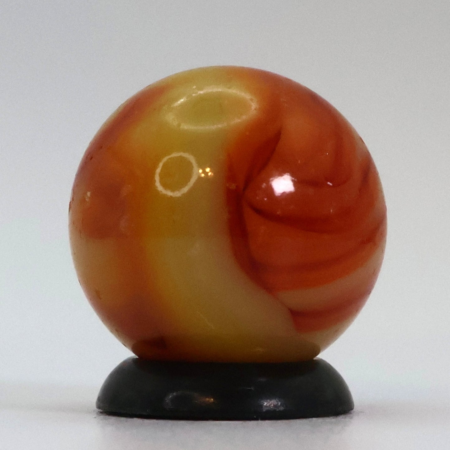 5/8" Gorgeous Swirl Marble Yellow & Orange Alley? NM