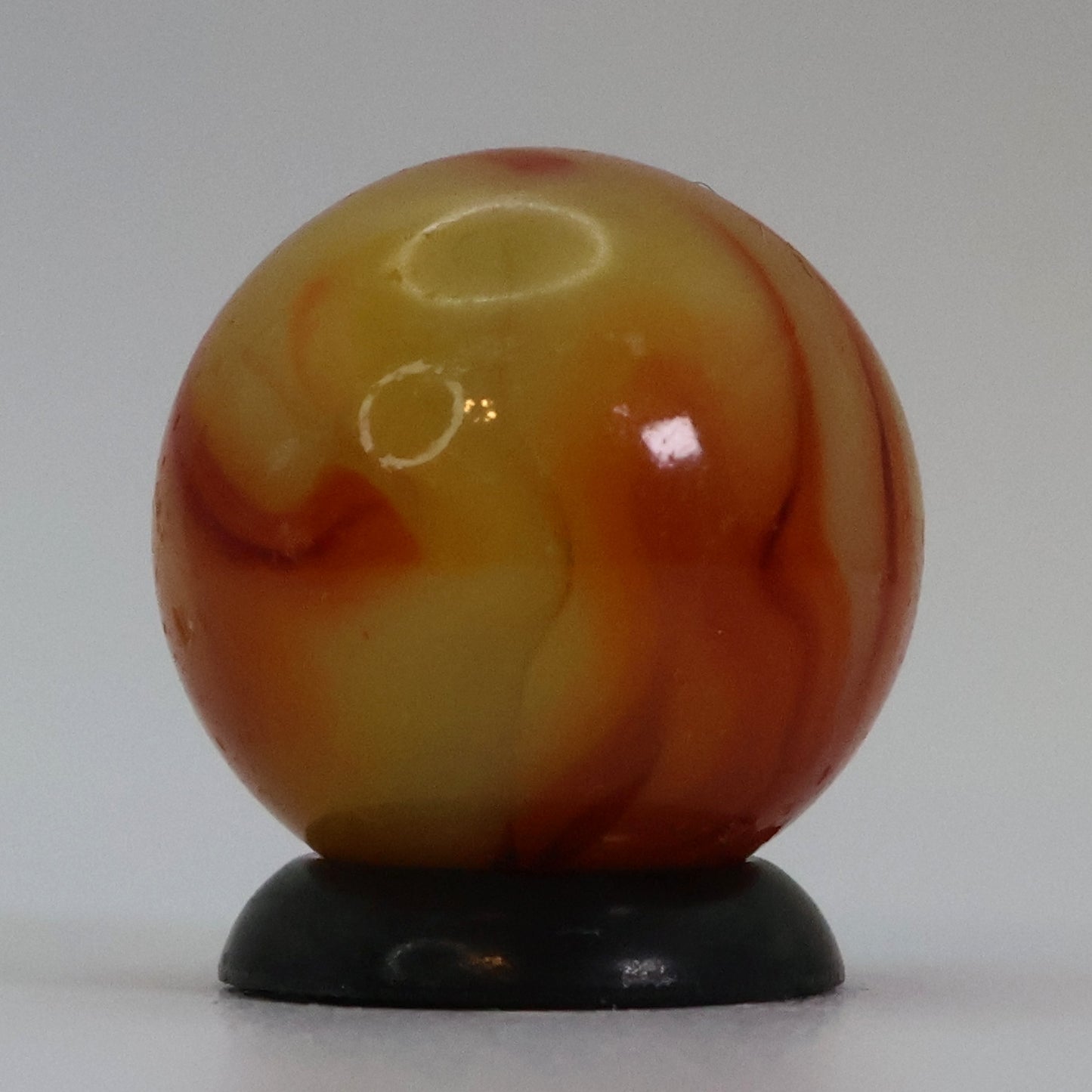 5/8" Gorgeous Swirl Marble Yellow & Orange Alley? NM