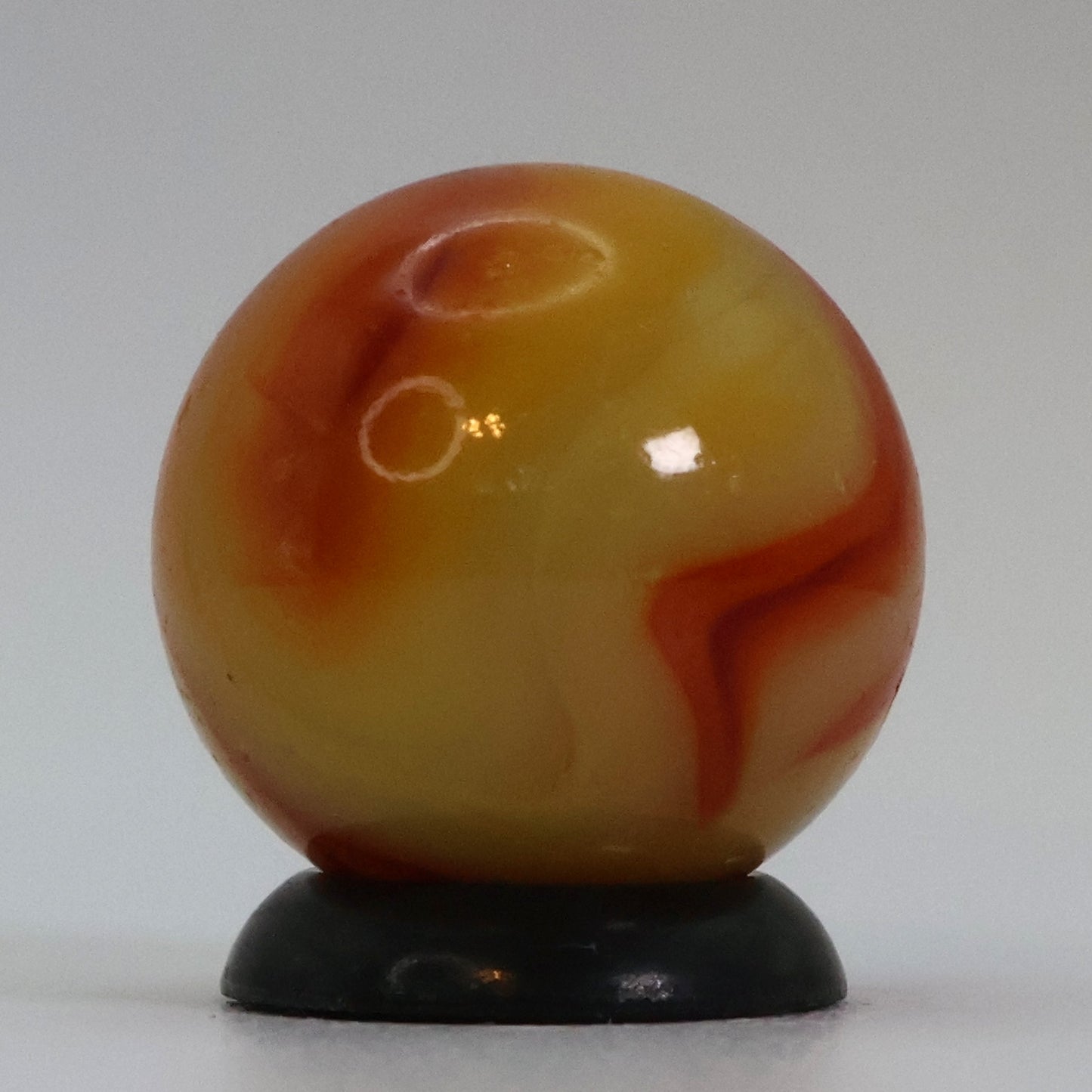 5/8" Gorgeous Swirl Marble Yellow & Orange Alley? NM