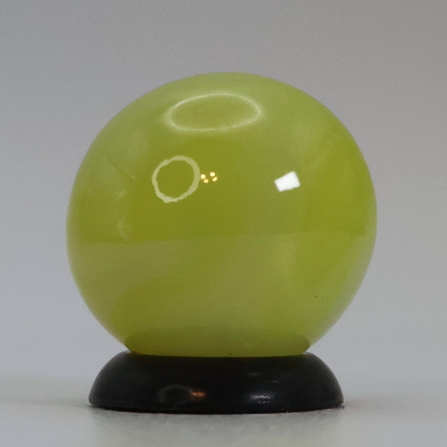 5/8" Swirl marble Translucent Yellow & Off Round MINT