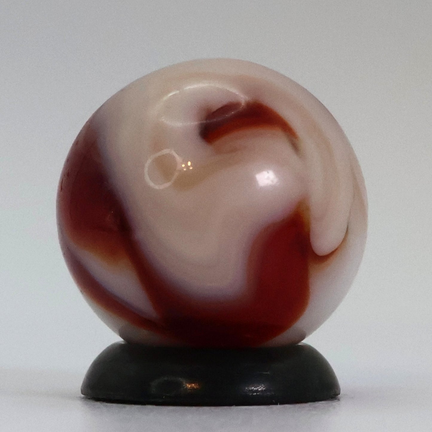 5/8" Swirl Marble "Strawberry Shortcake" vibe NM+
