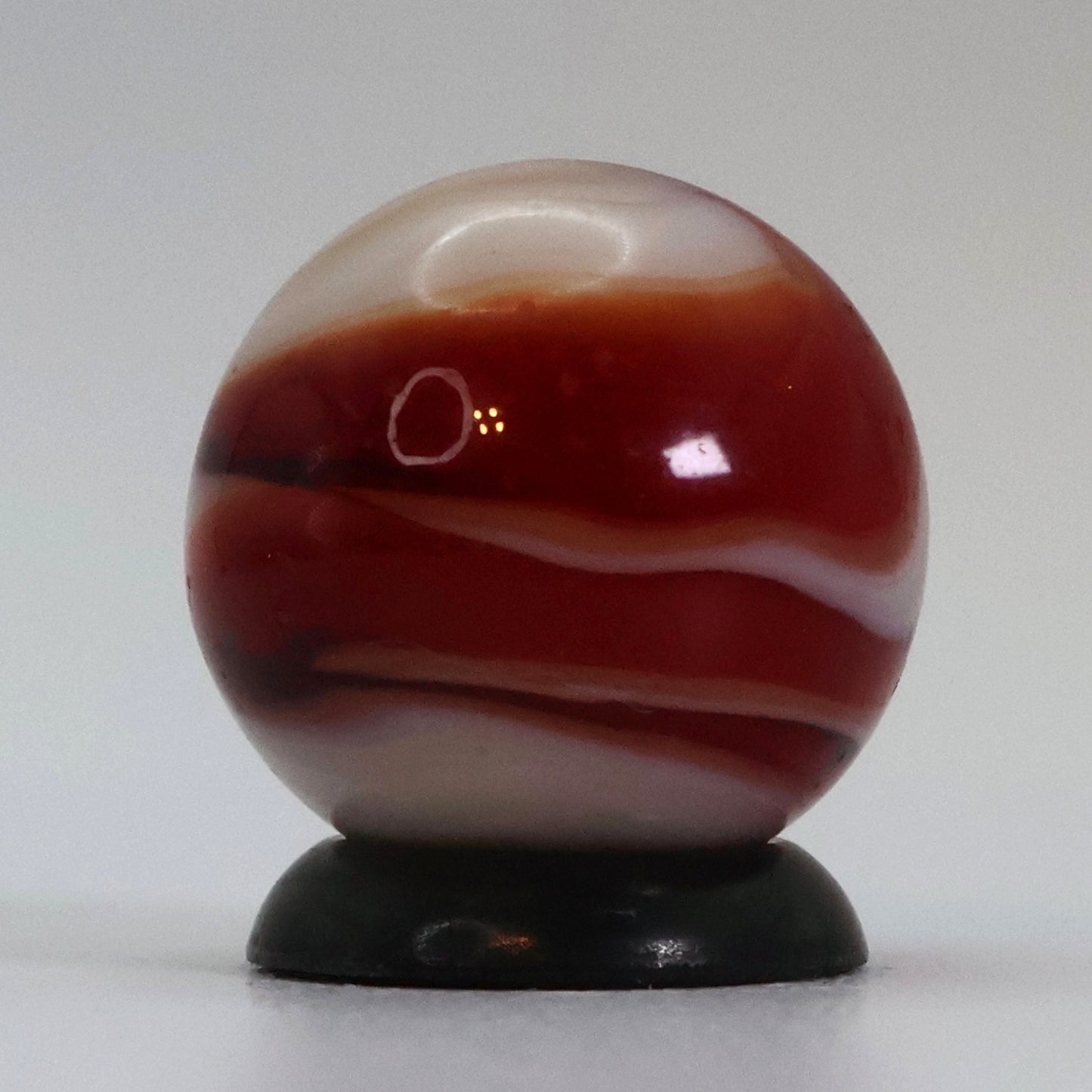 5/8" Swirl Marble "Strawberry Shortcake" vibe NM+