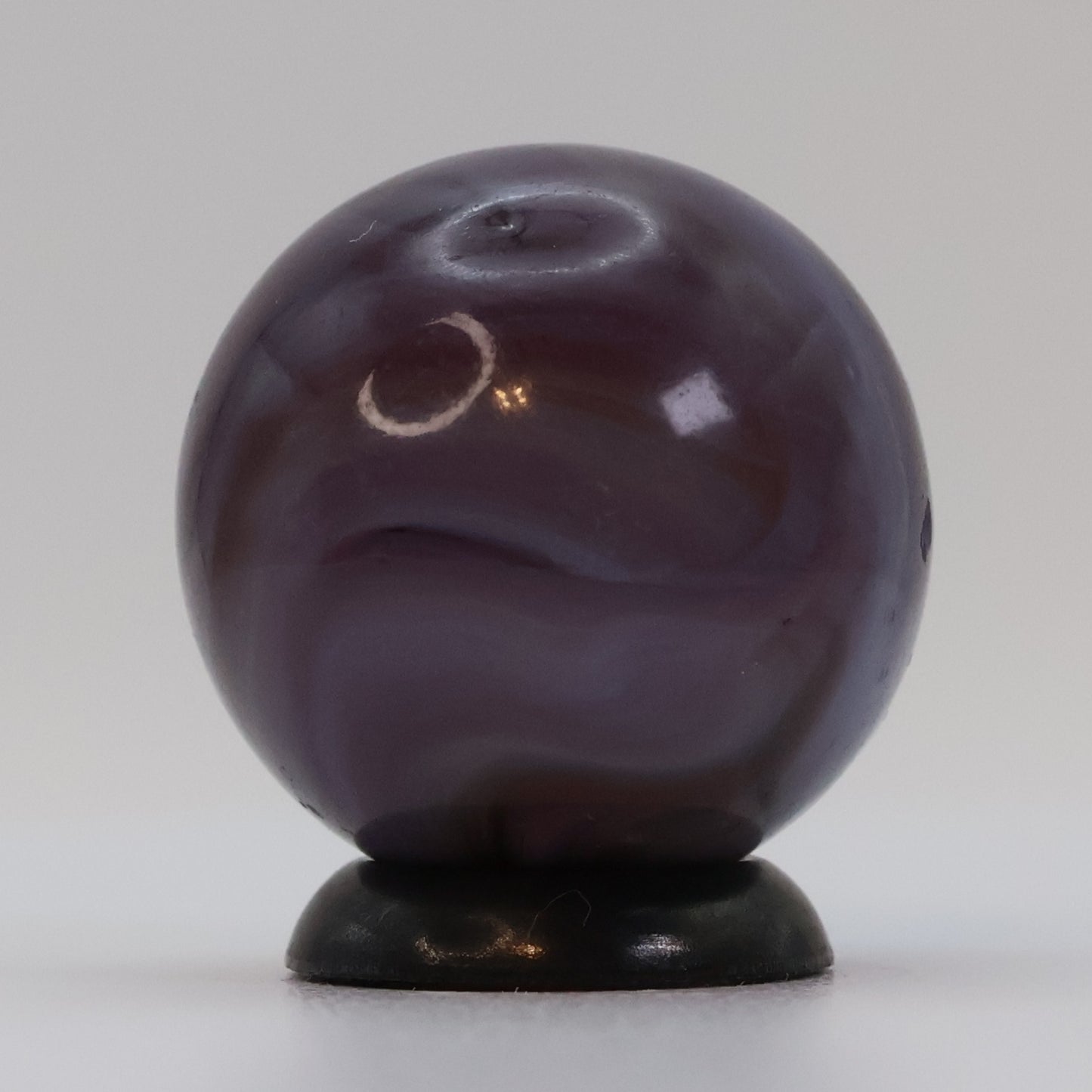 3/4" Purple Swirl Marble, translucent base NM