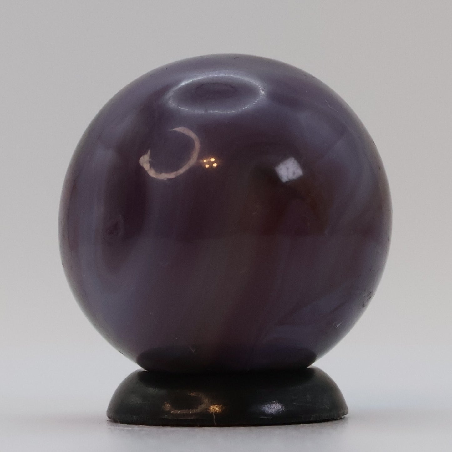 3/4" Purple Swirl Marble, translucent base NM