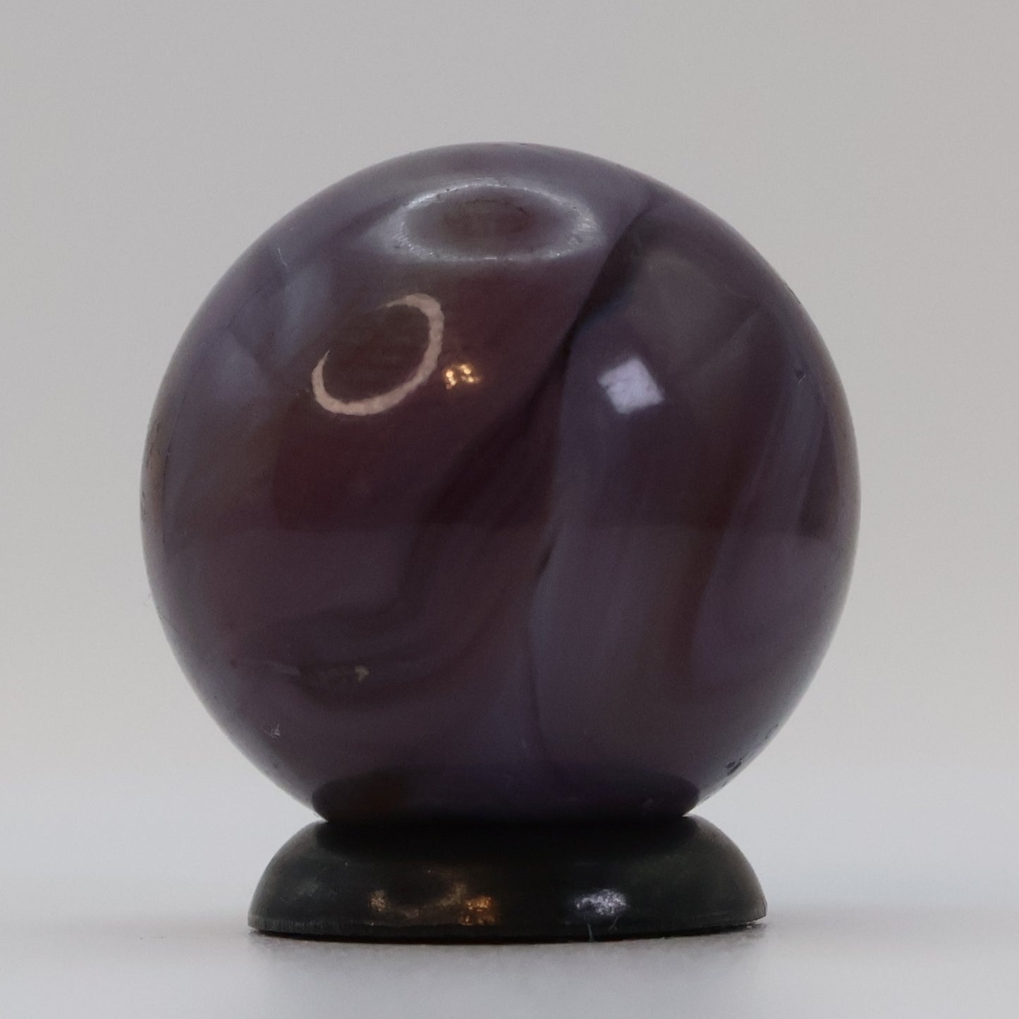 3/4" Purple Swirl Marble, translucent base NM