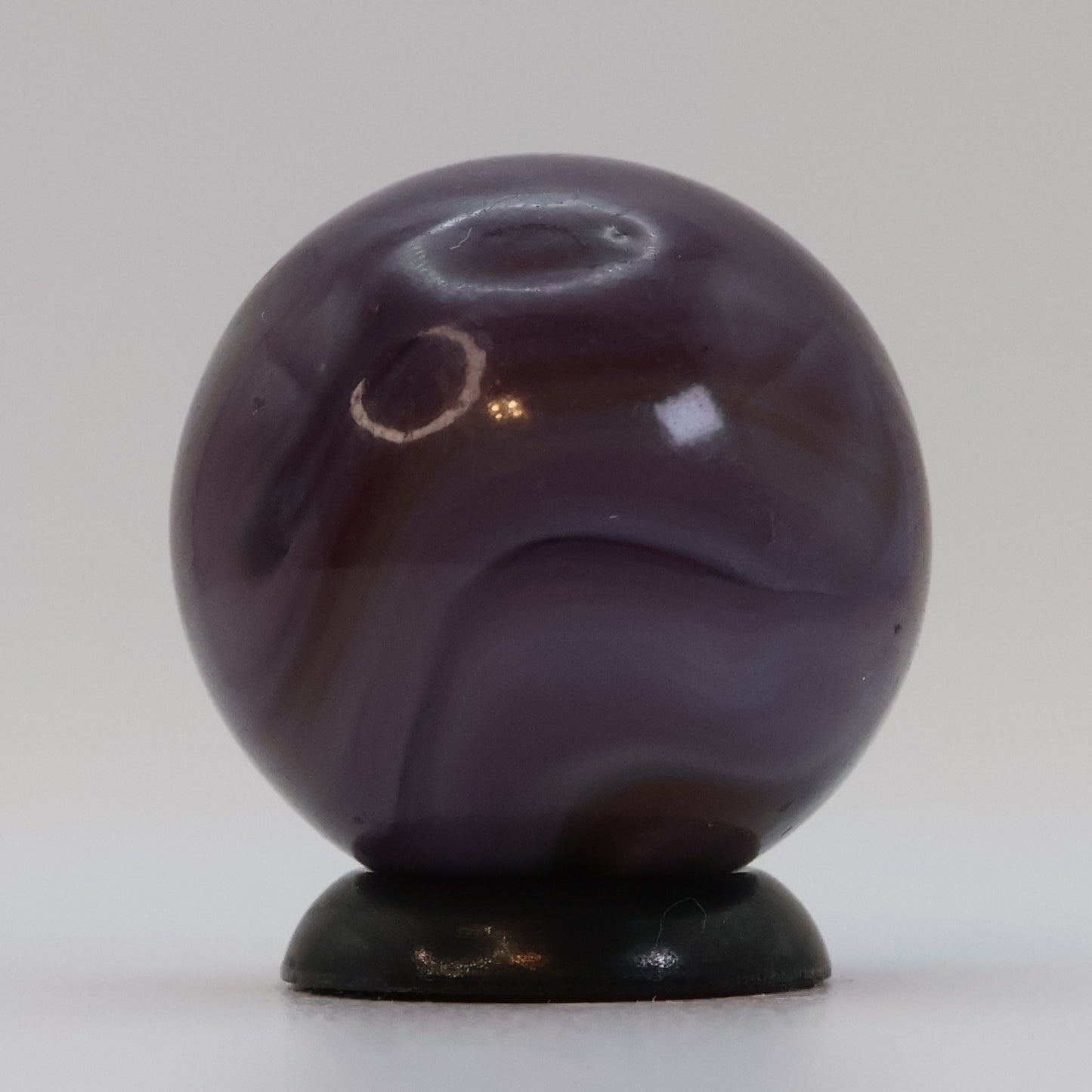3/4" Purple Swirl Marble, translucent base NM