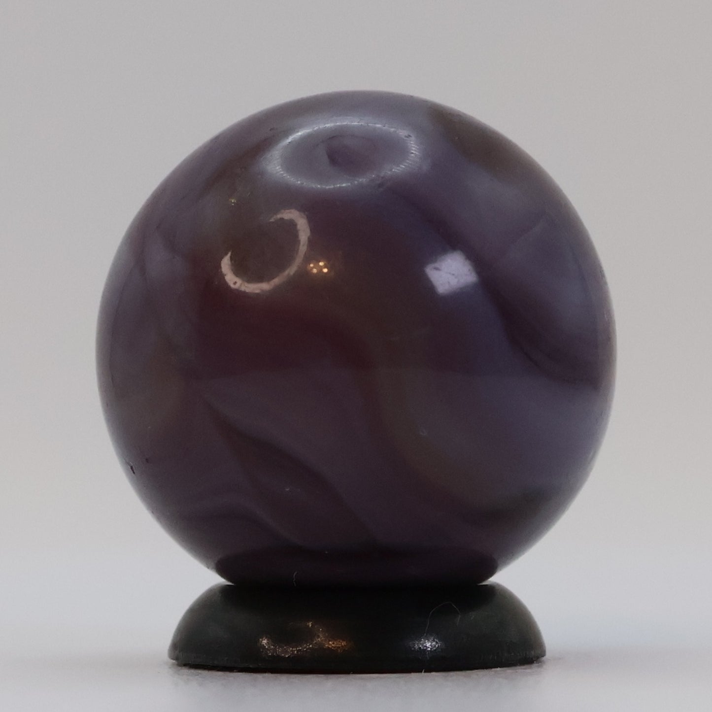 3/4" Purple Swirl Marble, translucent base NM