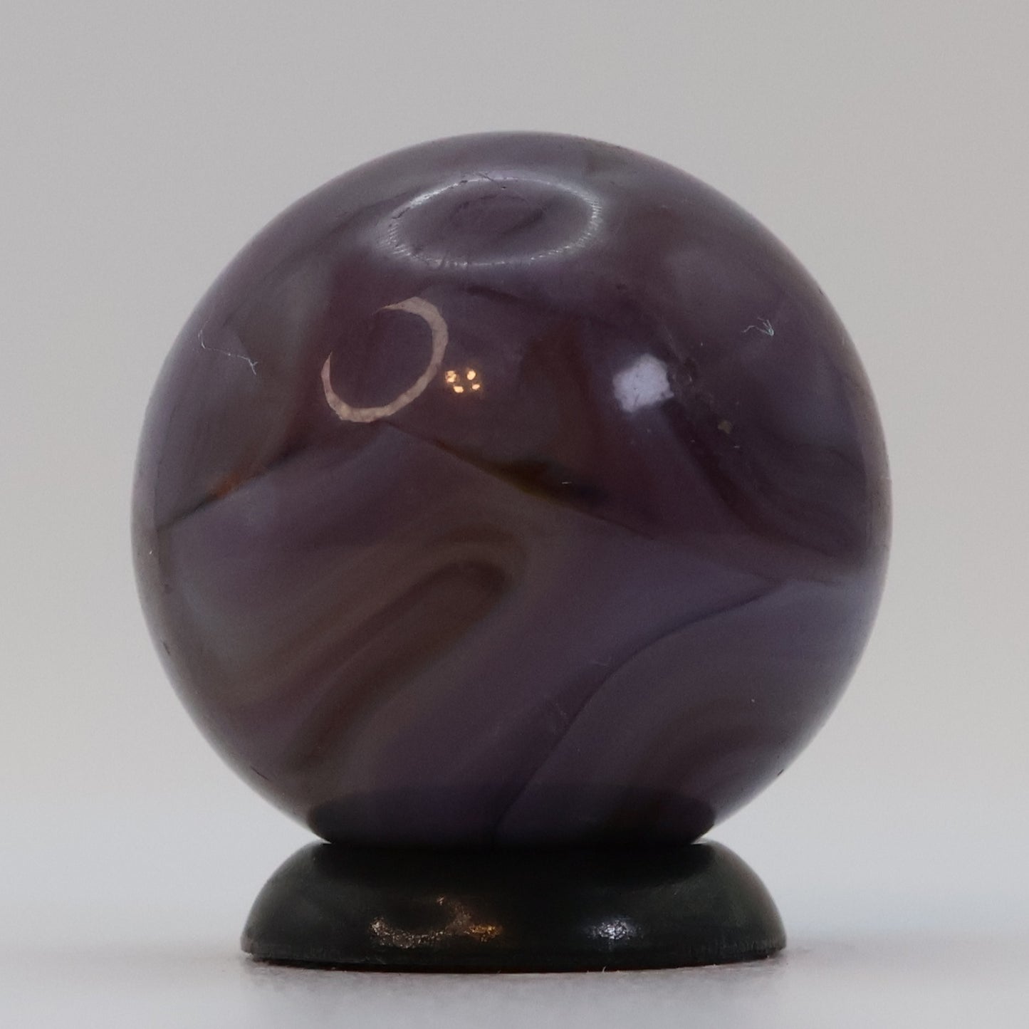 3/4" Purple Swirl Marble, translucent base NM