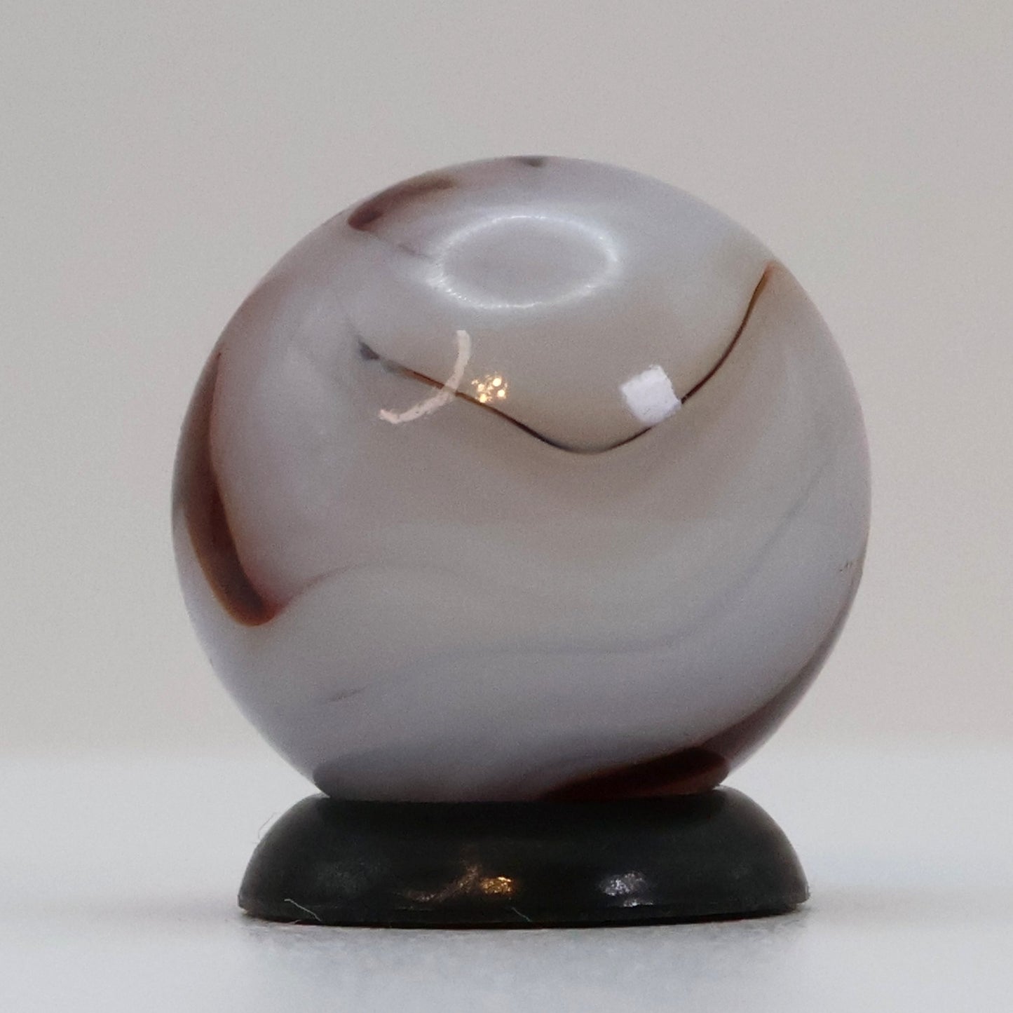 5/8" Swirl Marble Red (oxblood?) Ravenswood? M-