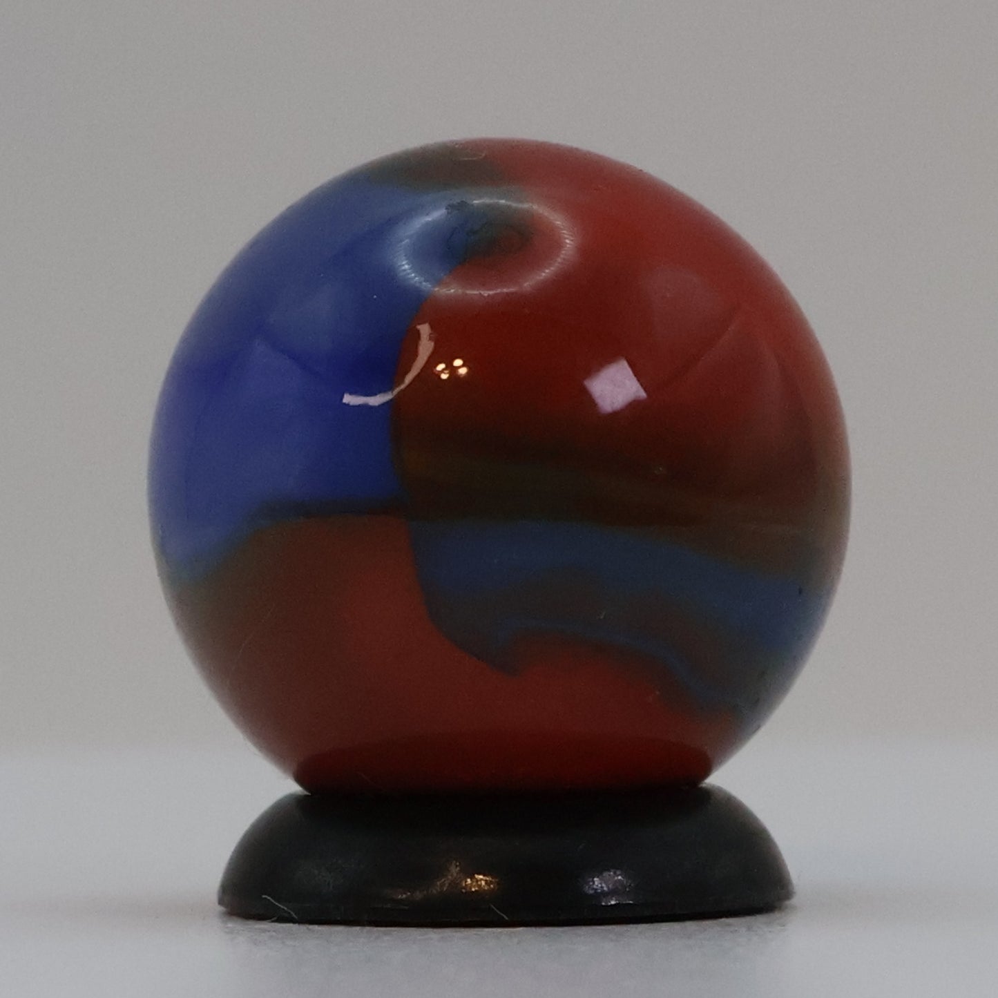 5/8' Marble King Spiderman rainbow Marble w/ yellow stripe M-
