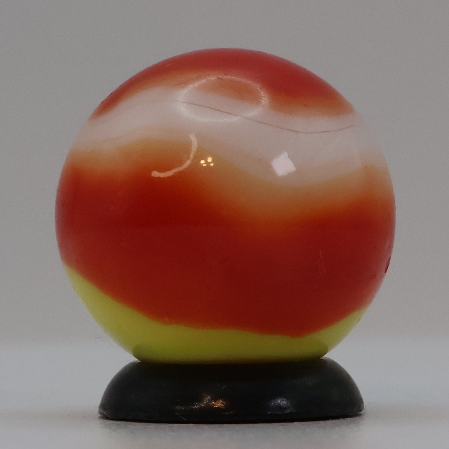 16.5mm Marble King Rainbow Marble yellow & Red (Ketchup & Mustard) NM+