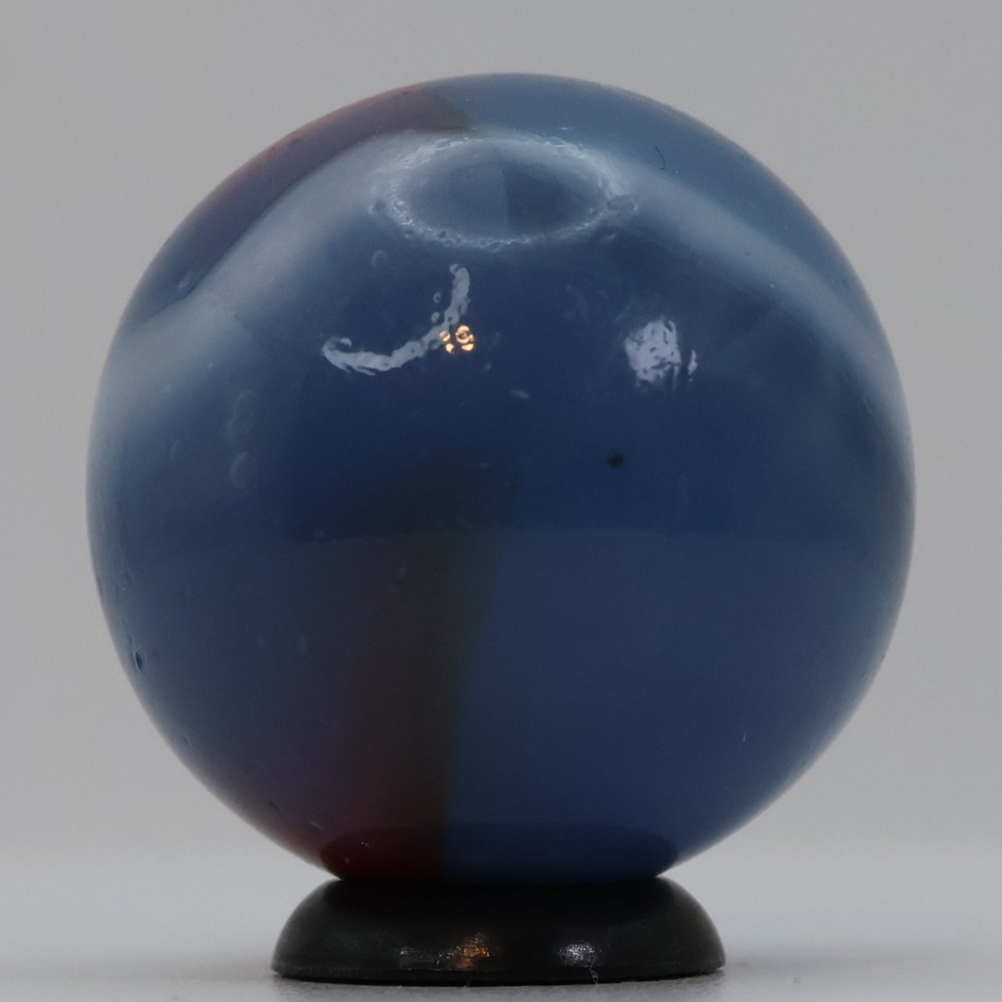 7/8" Peltier Rainbo Marble Blue White Orange Shooter NM+