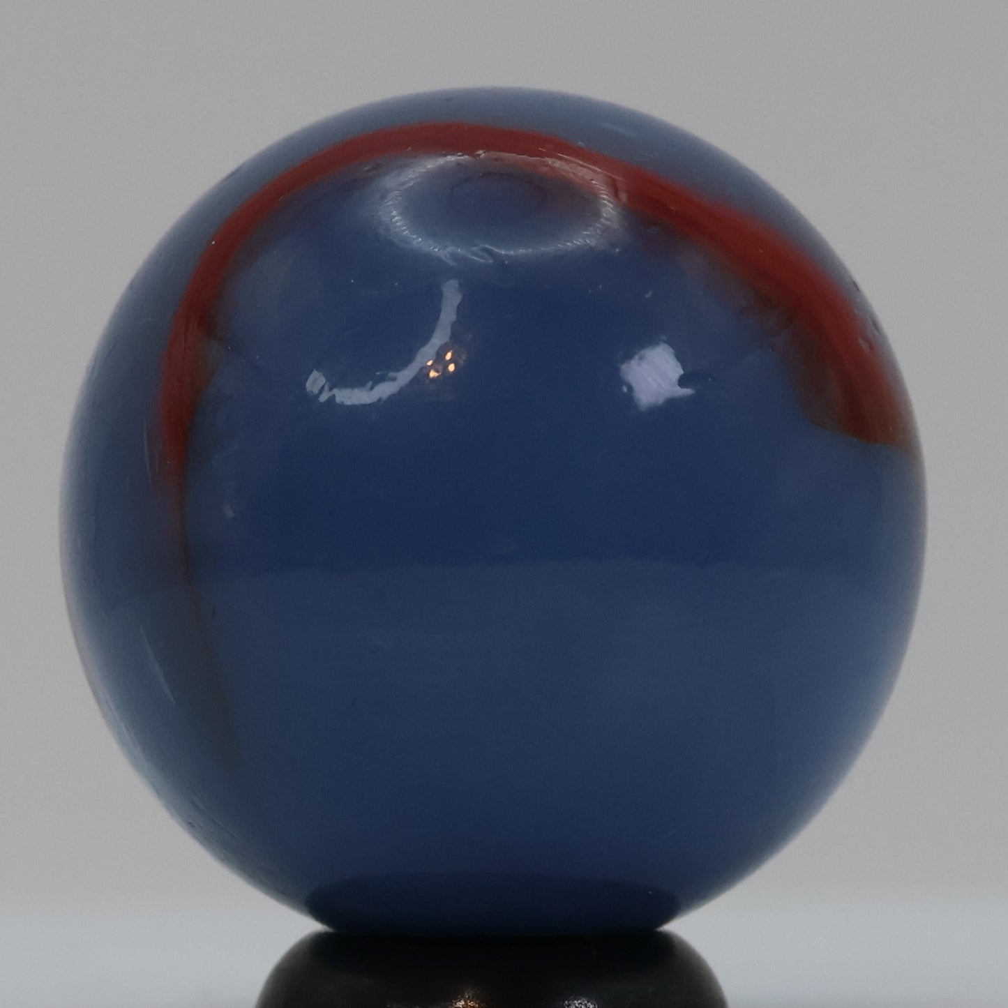 7/8" Peltier Rainbo Marble Blue White Orange Shooter NM+