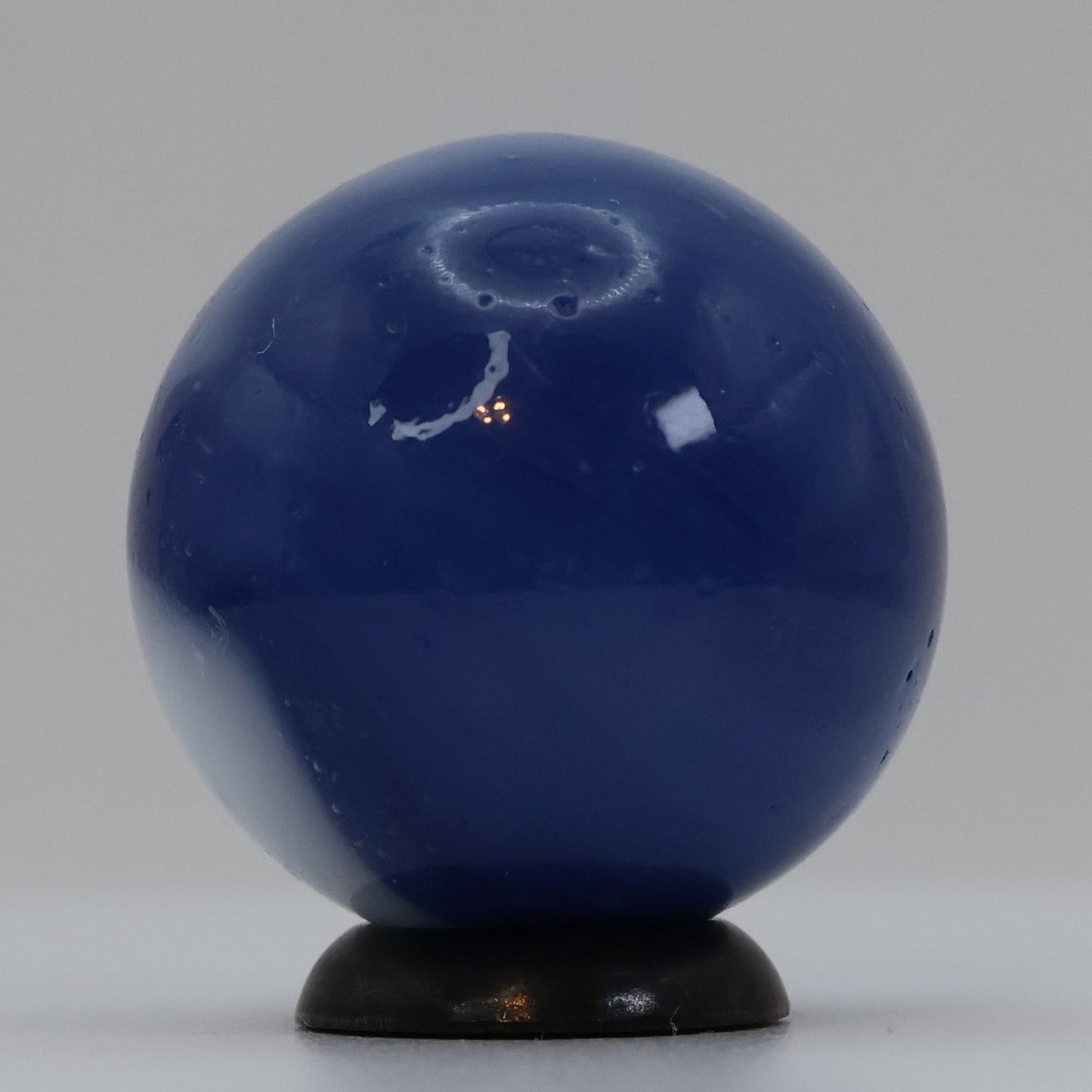 7/8" Peltier Rainbo Marble Translucent Blue & White NM+ Shooter
