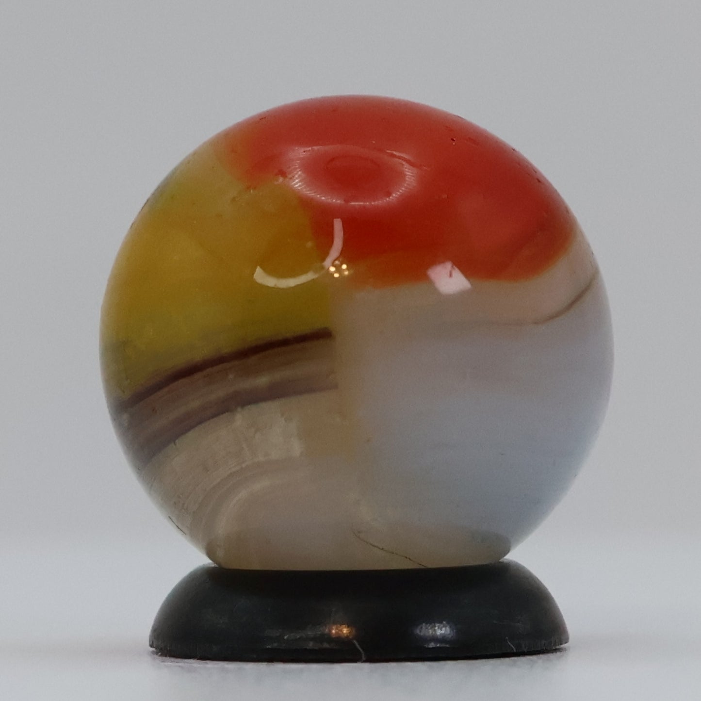 5/8" Vitro Agate Tri-Color Clear Based Marble NM+