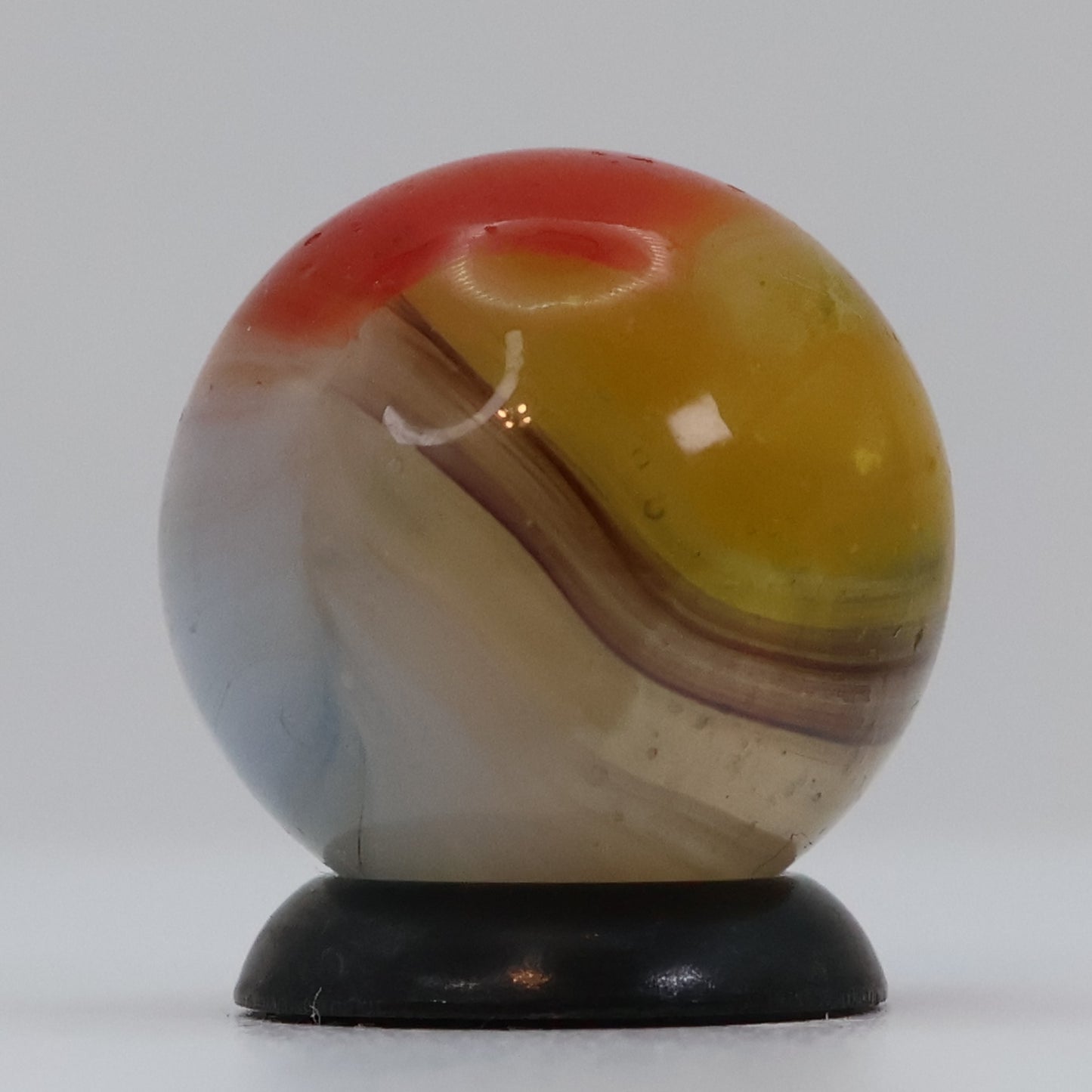5/8" Vitro Agate Tri-Color Clear Based Marble NM+