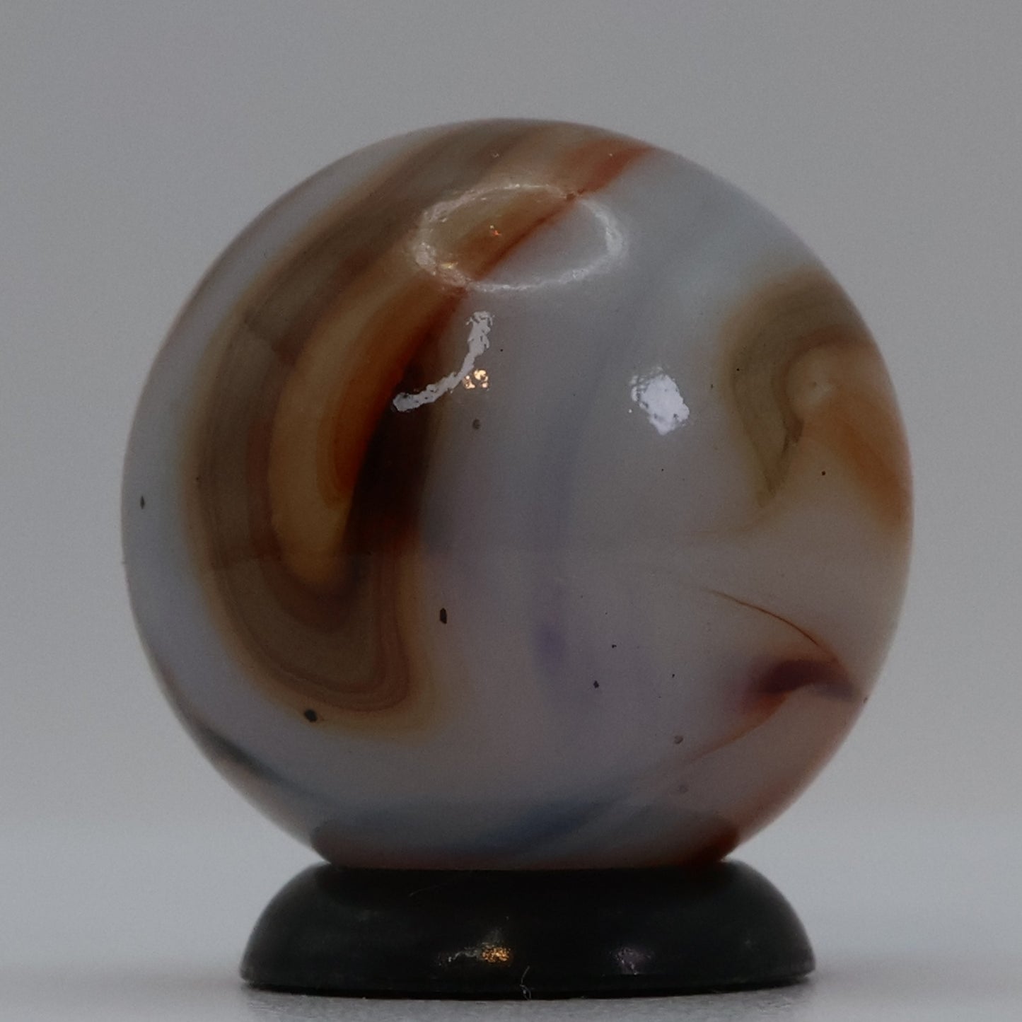 3/4" Jabo Swirl Marble Clear based NM+