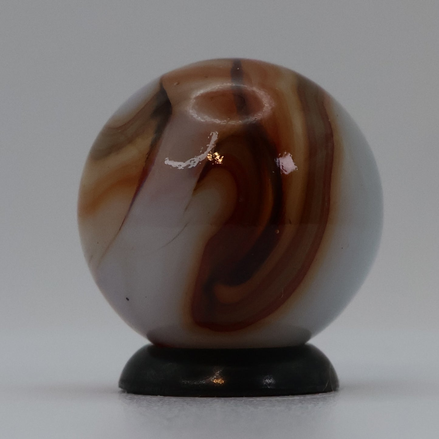 3/4" Jabo Swirl Marble Clear based NM+