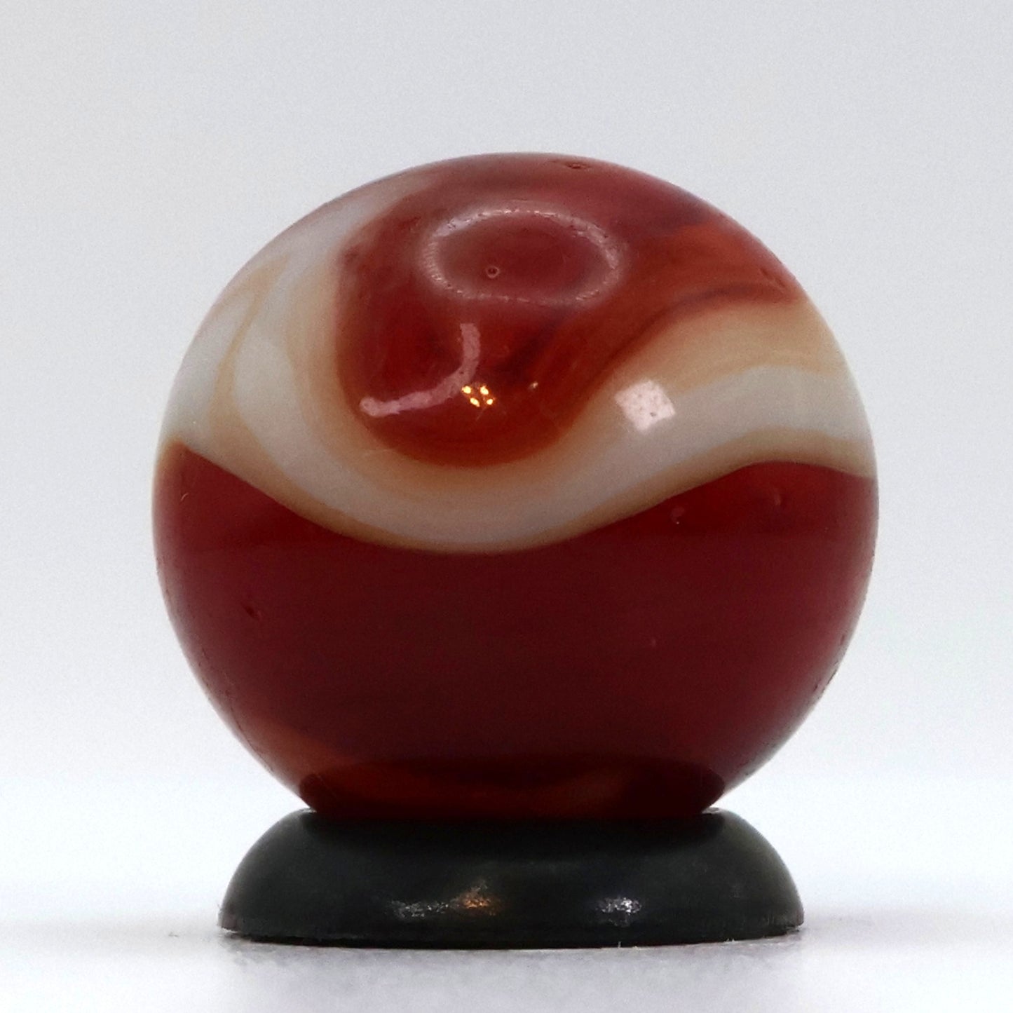 5/8" Akro Agate Special Corkscrew Ruby Red UV NM+