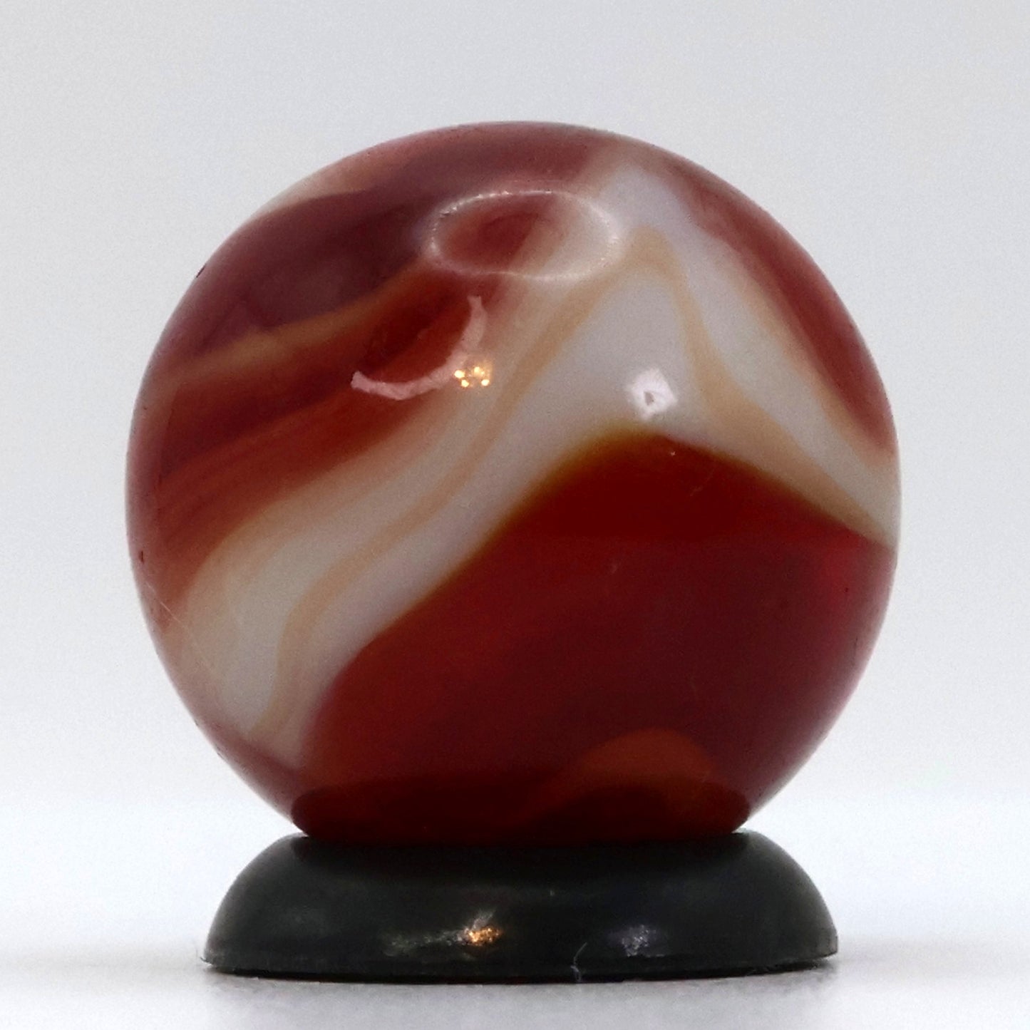 5/8" Akro Agate Special Corkscrew Ruby Red UV NM+