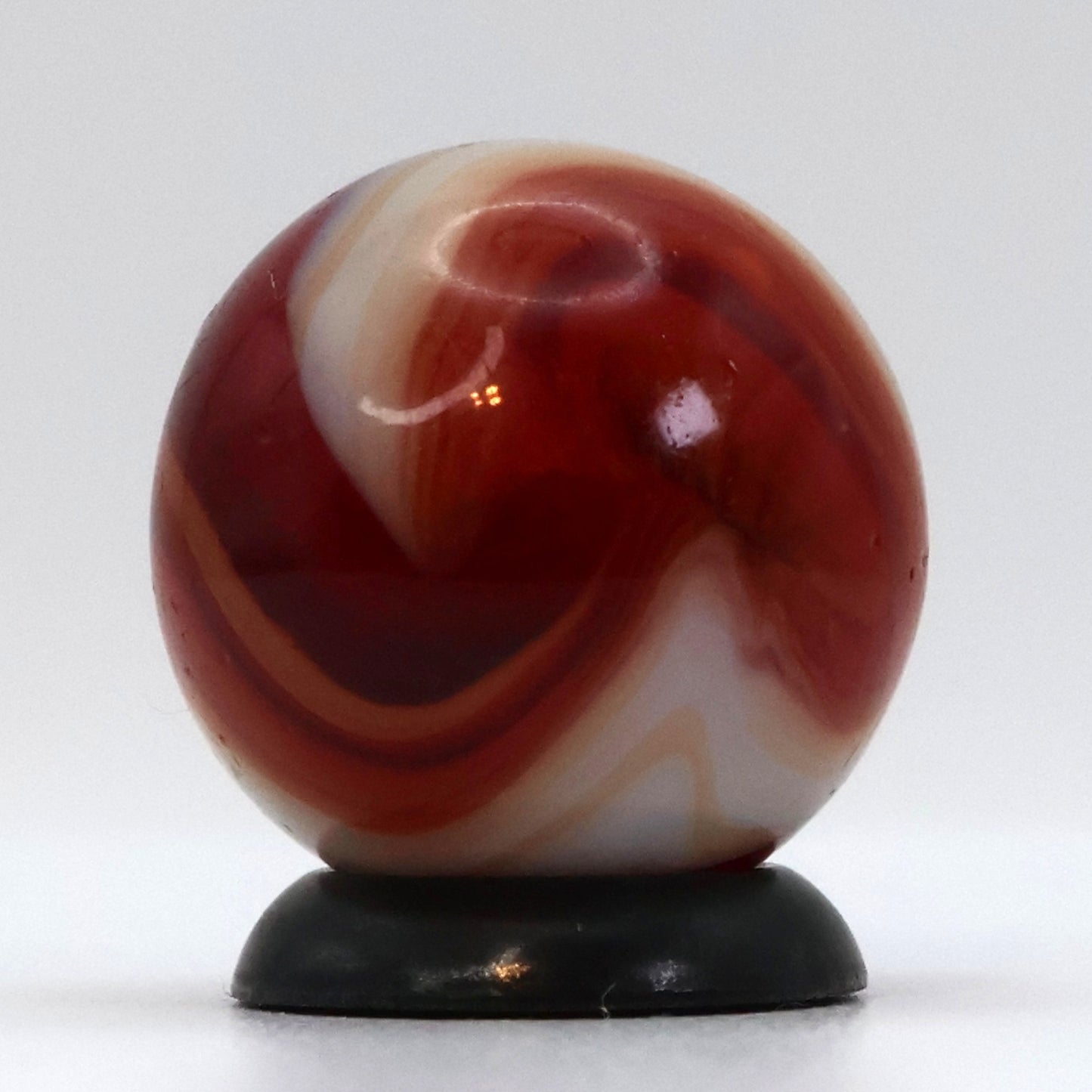 5/8" Akro Agate Special Corkscrew Ruby Red UV NM+