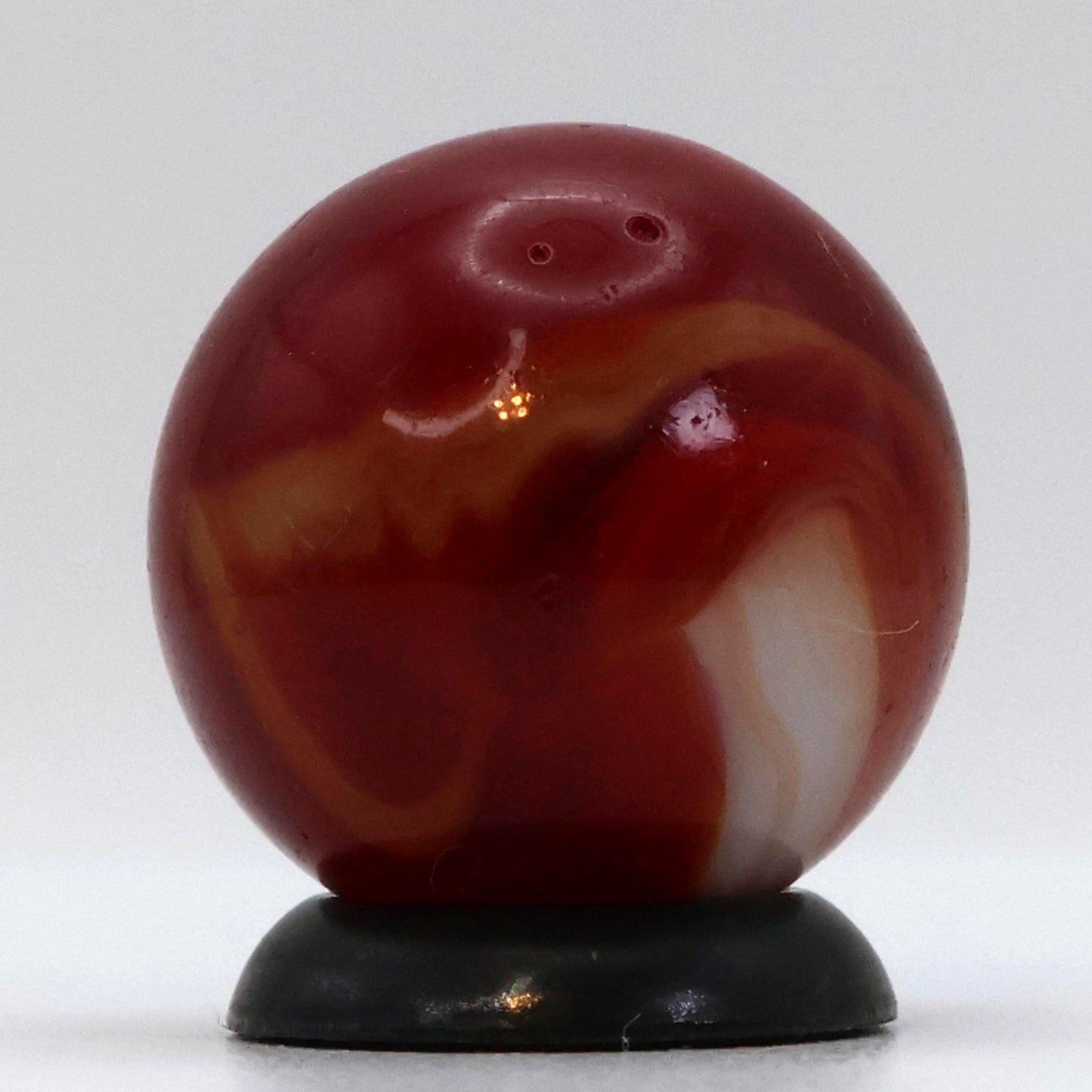 5/8" Akro Agate Special Corkscrew Ruby Red UV NM+