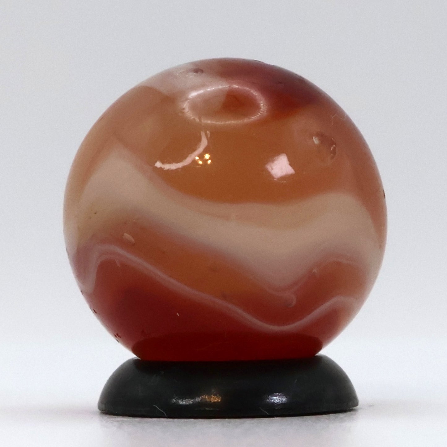 5/8" Akro Agate Carnelian Uranium NM