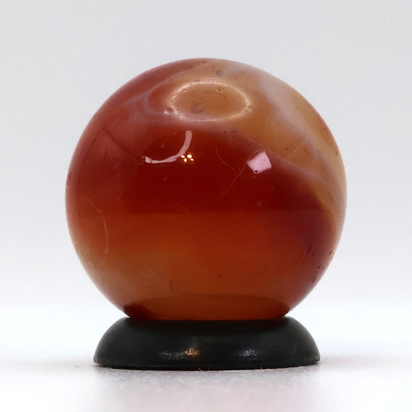 5/8" Akro Agate Carnelian Uranium NM