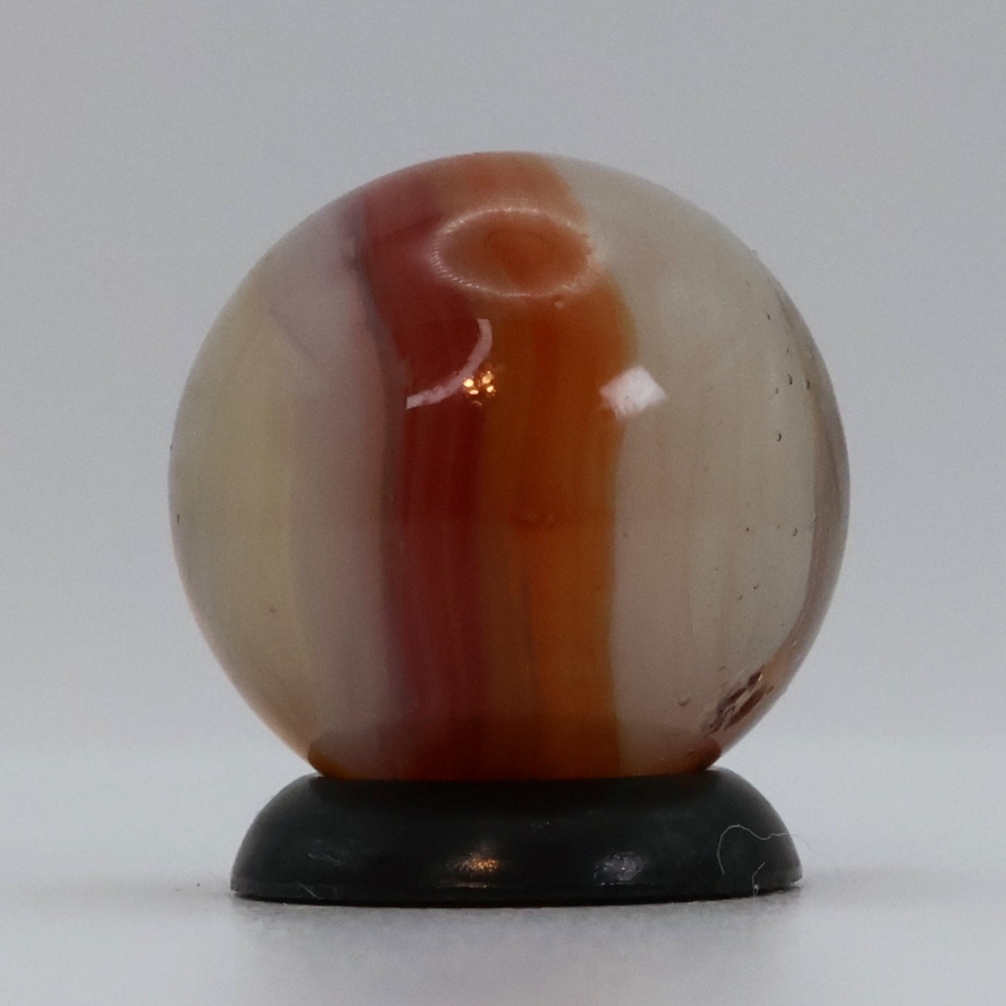 5/8" Vitro Agate Helmet Marble Gorgeous Colors! Manganese UV NM+
