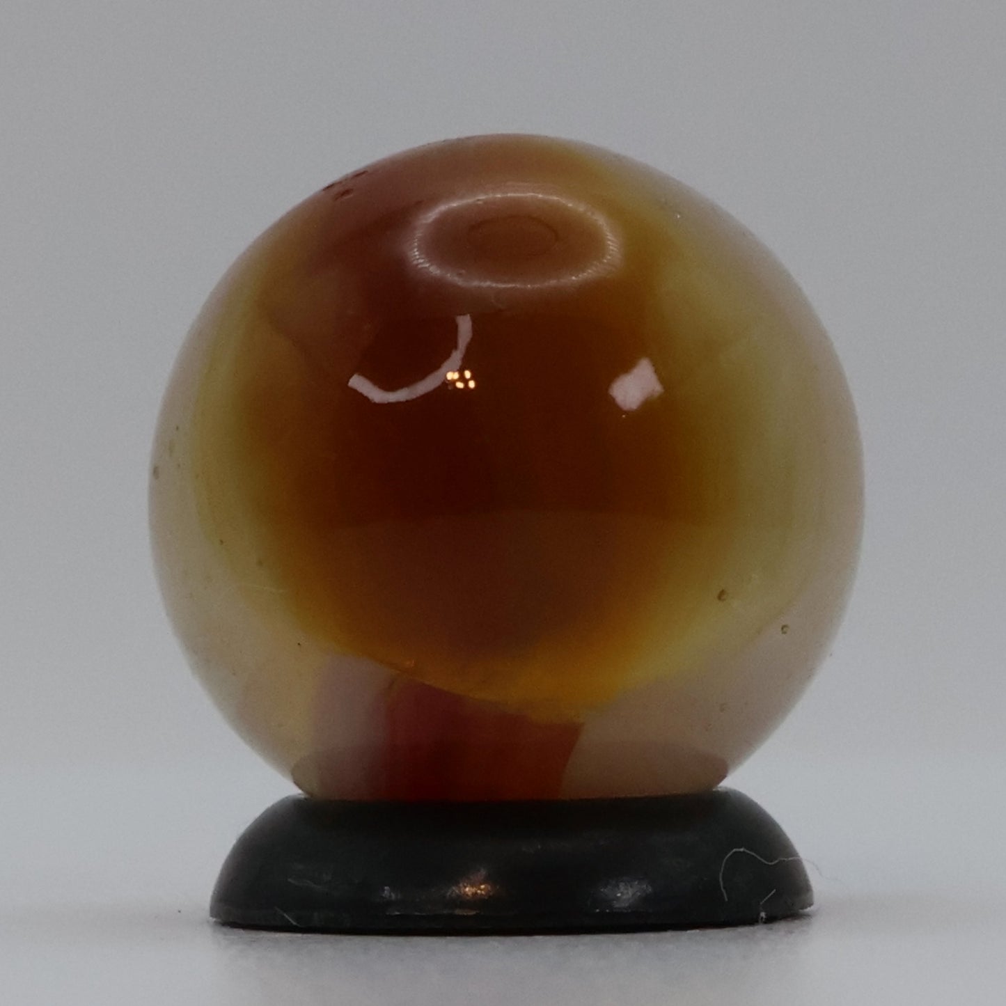 5/8" Vitro Agate Helmet Marble Gorgeous Colors! Manganese UV NM+