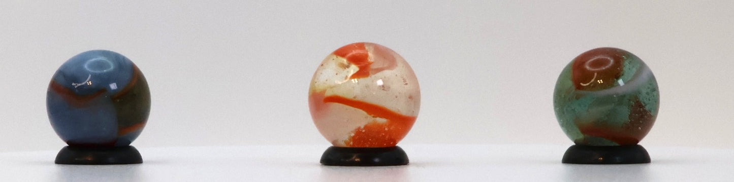 3pk Peltier Rainbo Marbles Variety NM-M