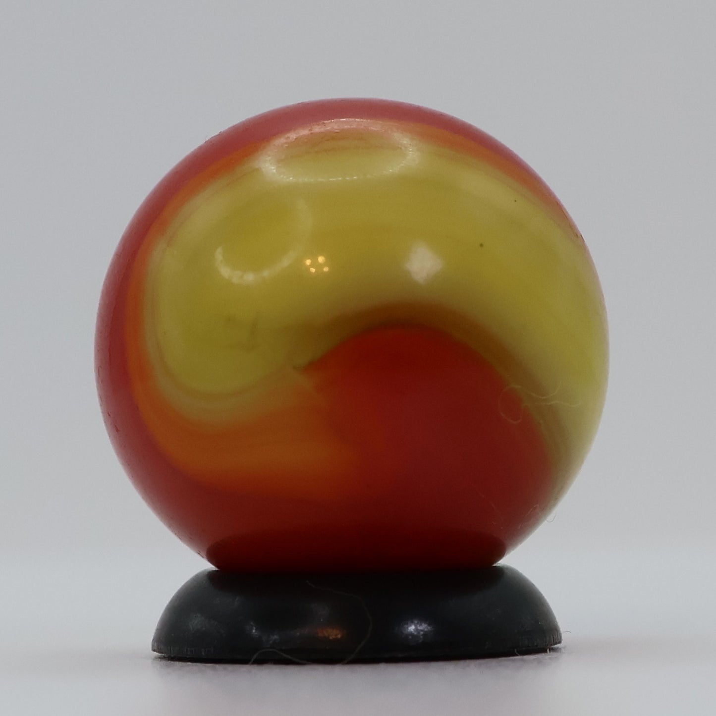 5/8" Akro Agate Special Corkscrew marble, Ketchup & Mustard M-