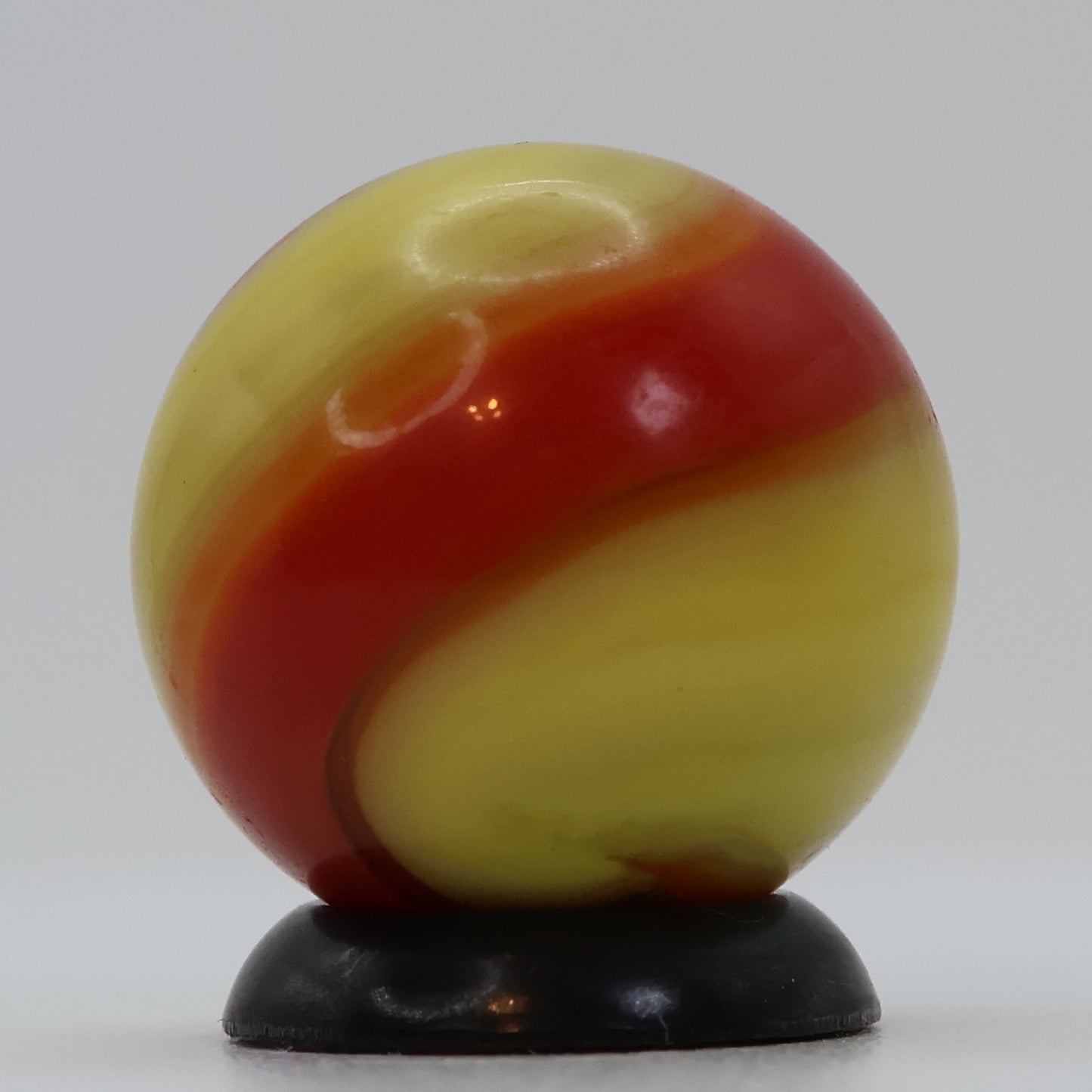 5/8" Akro Agate Special Corkscrew marble, Ketchup & Mustard M-