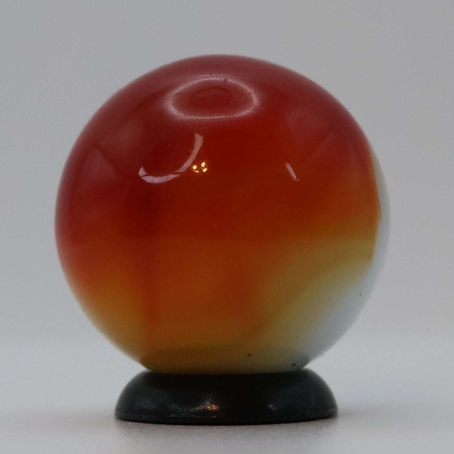 3/4" Akro Agate Patch Marble, Red & White