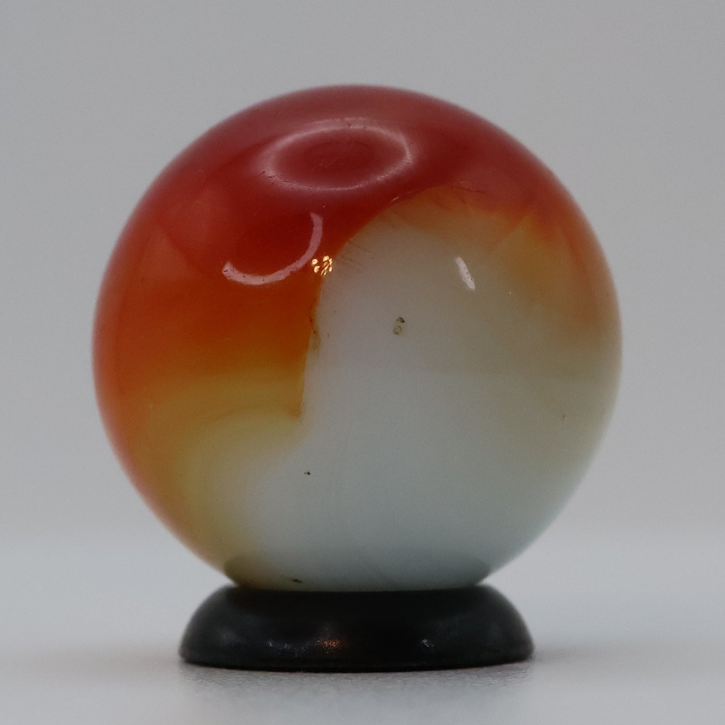 3/4" Akro Agate Patch Marble, Red & White