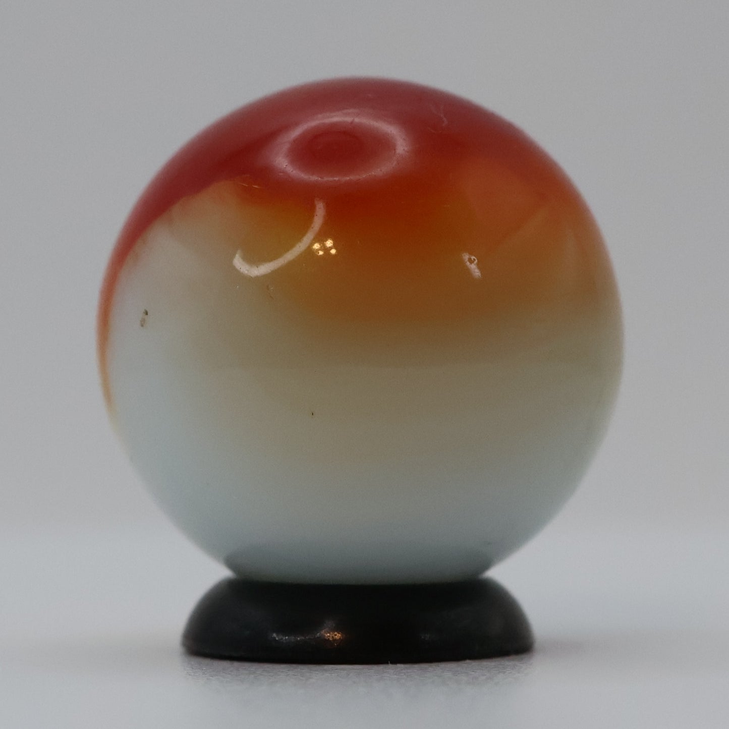 3/4" Akro Agate Patch Marble, Red & White