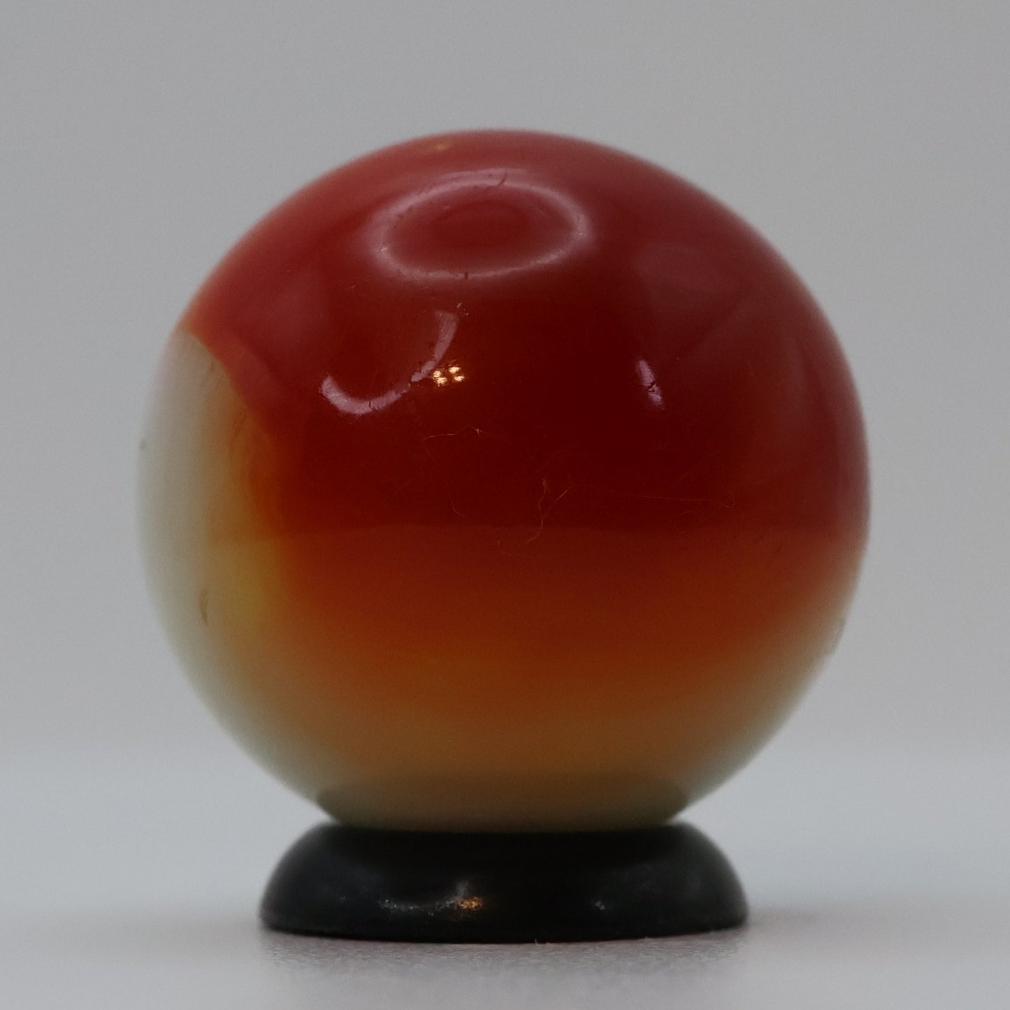 3/4" Akro Agate Patch Marble, Red & White