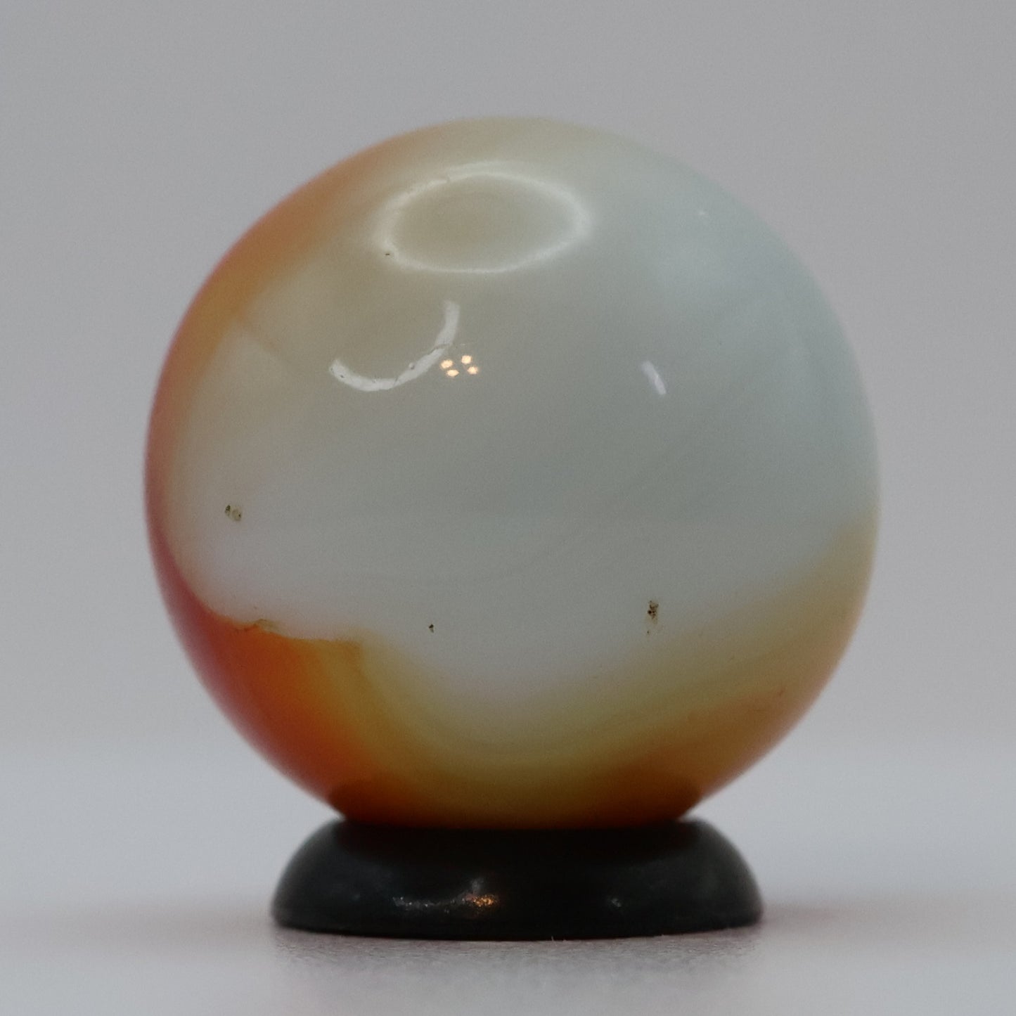 3/4" Akro Agate Patch Marble, Red & White