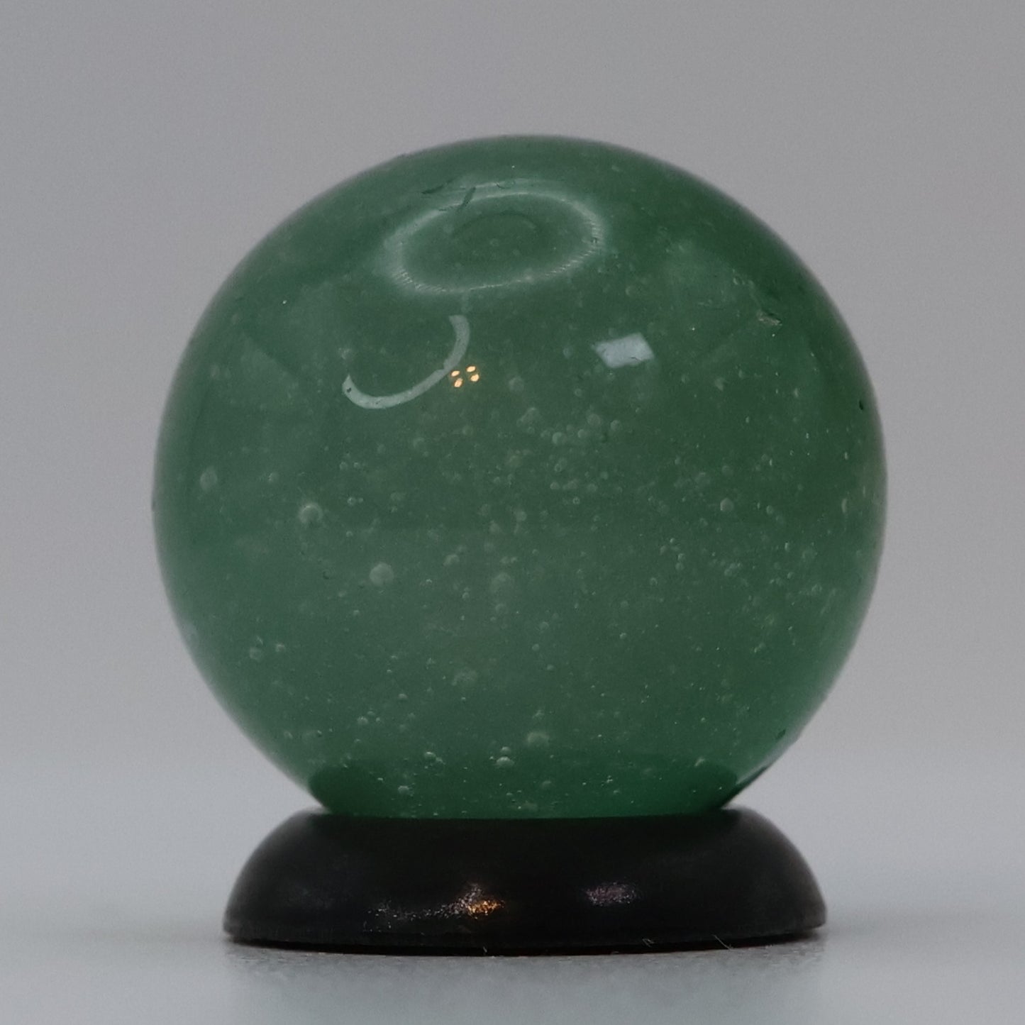 5/8" Akro Agate Mossy Deep Forest Green Patch Marble AV NM+