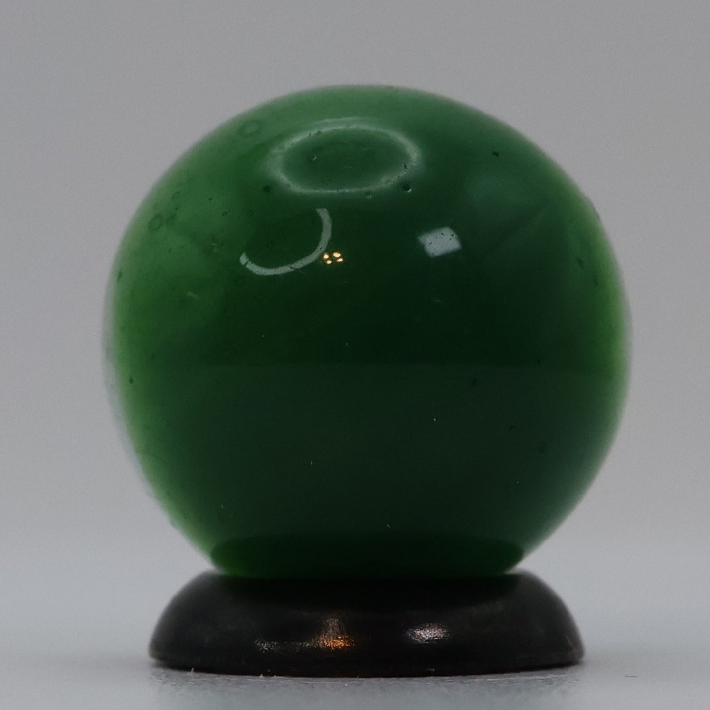 5/8" Akro Agate Mossy Deep Forest Green Patch Marble AV NM+