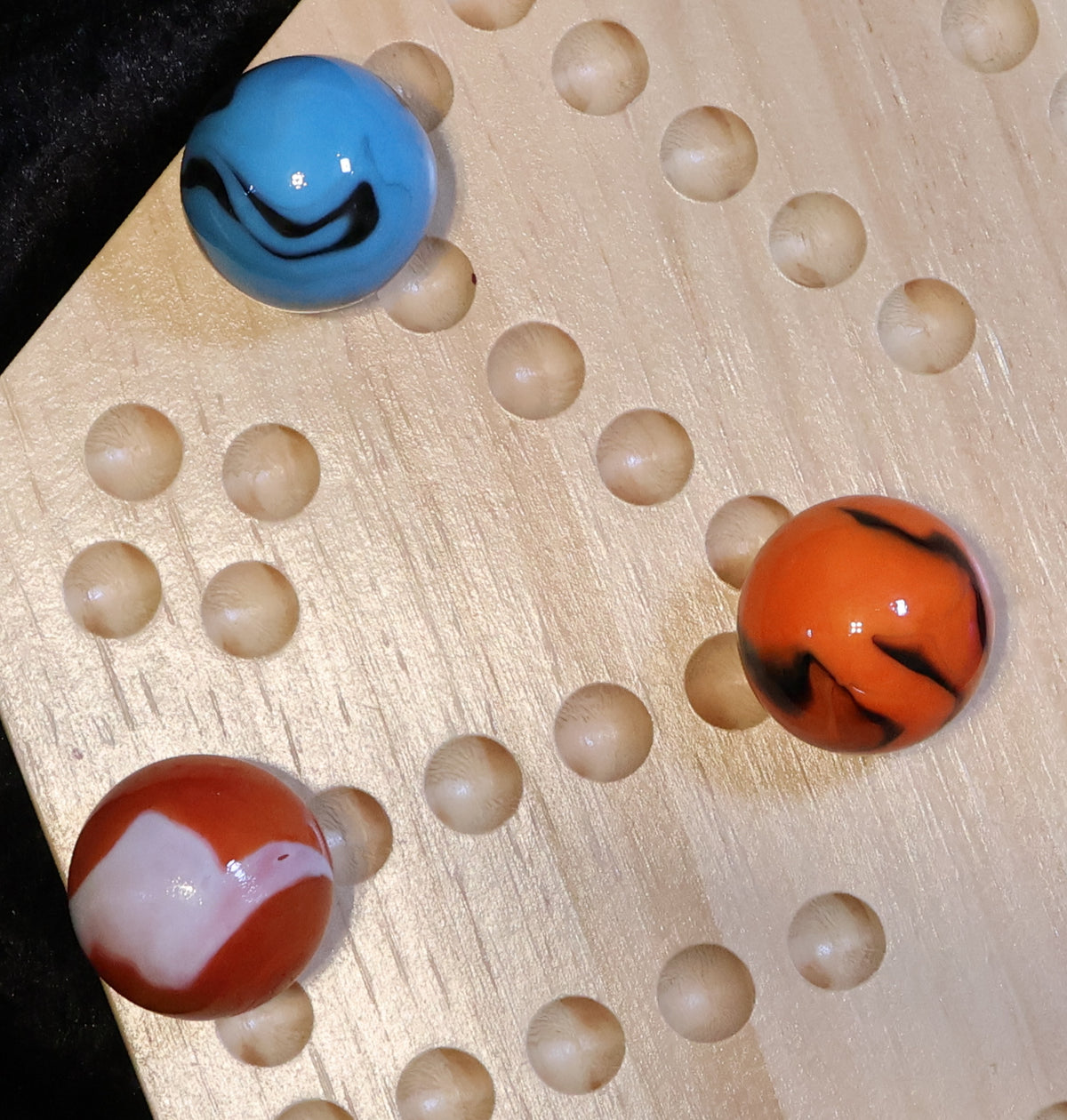 3pk 1 5/16" Vacor De Mexico Variety of "Toebreaker" Marbles MINT