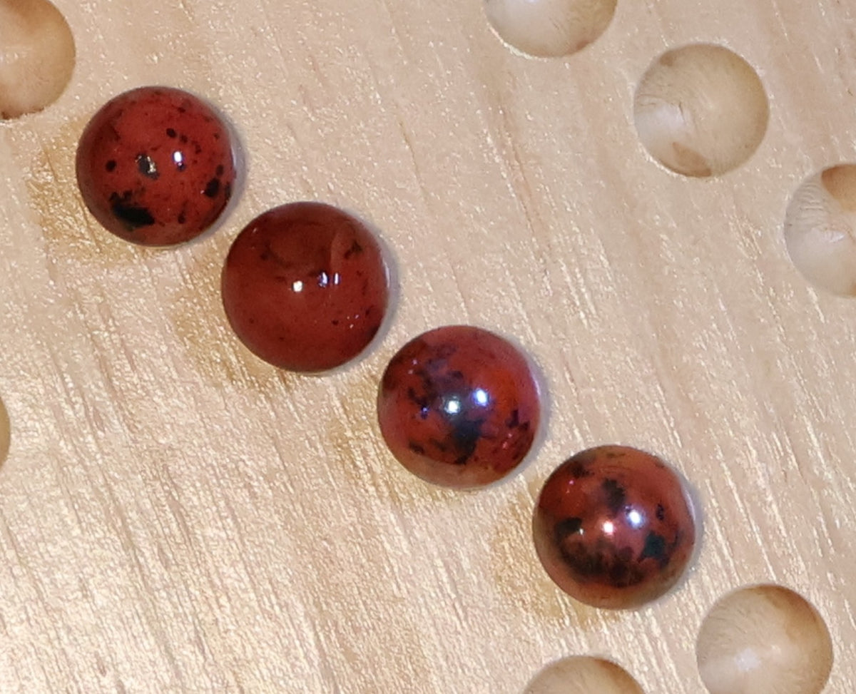 4pk 5/8" Vacor De Mexico Leopard Marbles MINT