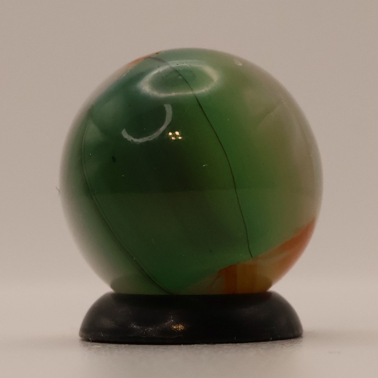 5/8" Vitro Agate Aquamarine Helmet Marble NM+
