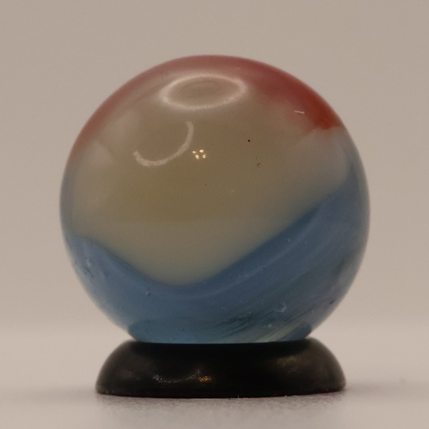 5/8" Vitro Agate Helmet Marble Blue NM+