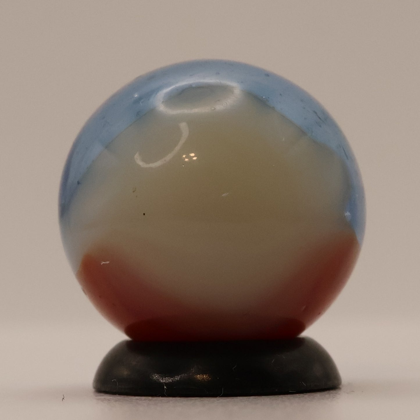 5/8" Vitro Agate Helmet Marble Blue NM+